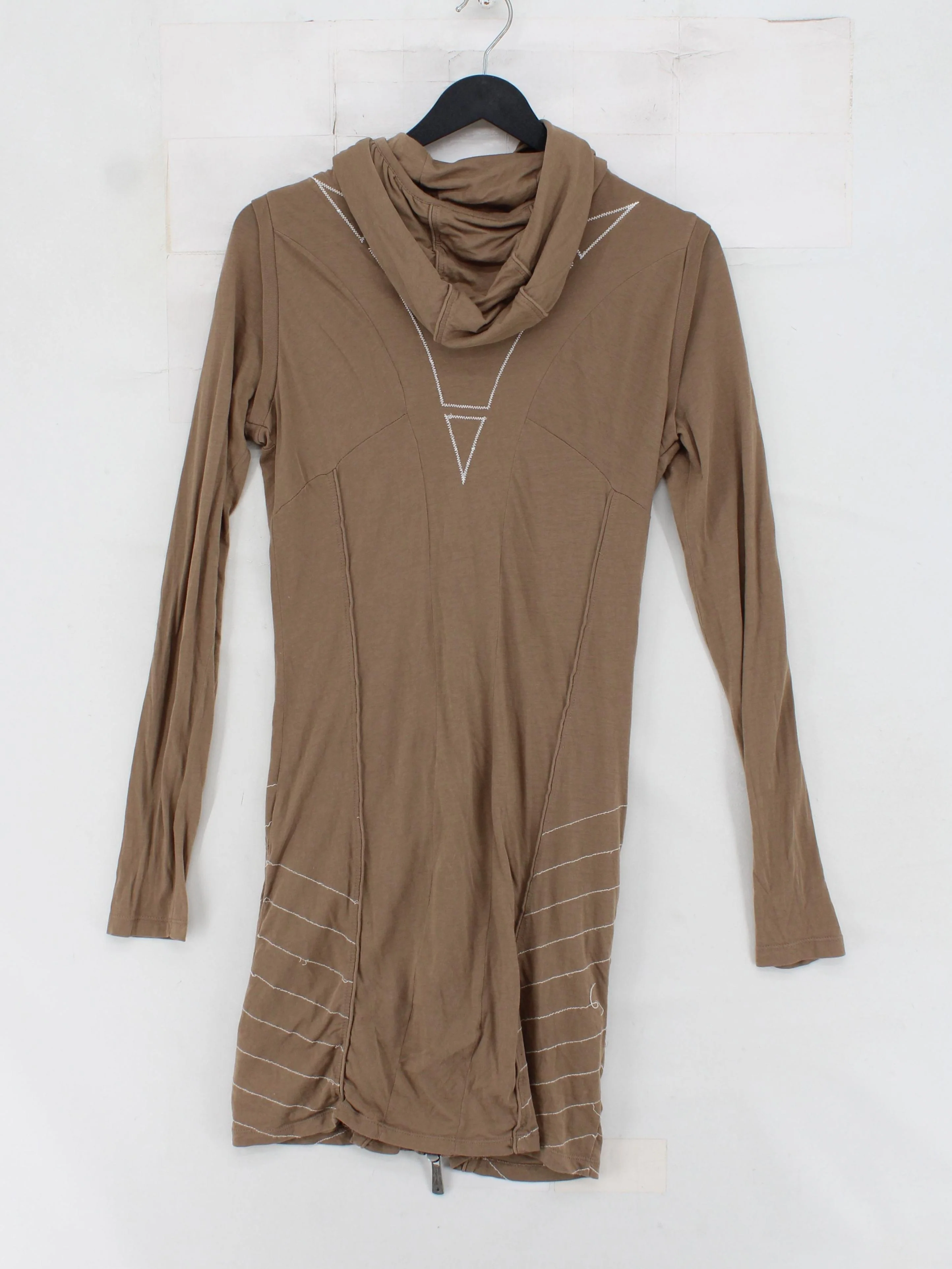 Diesel Women's Hoodie XS Brown 100% Cotton Pullover - Image 2