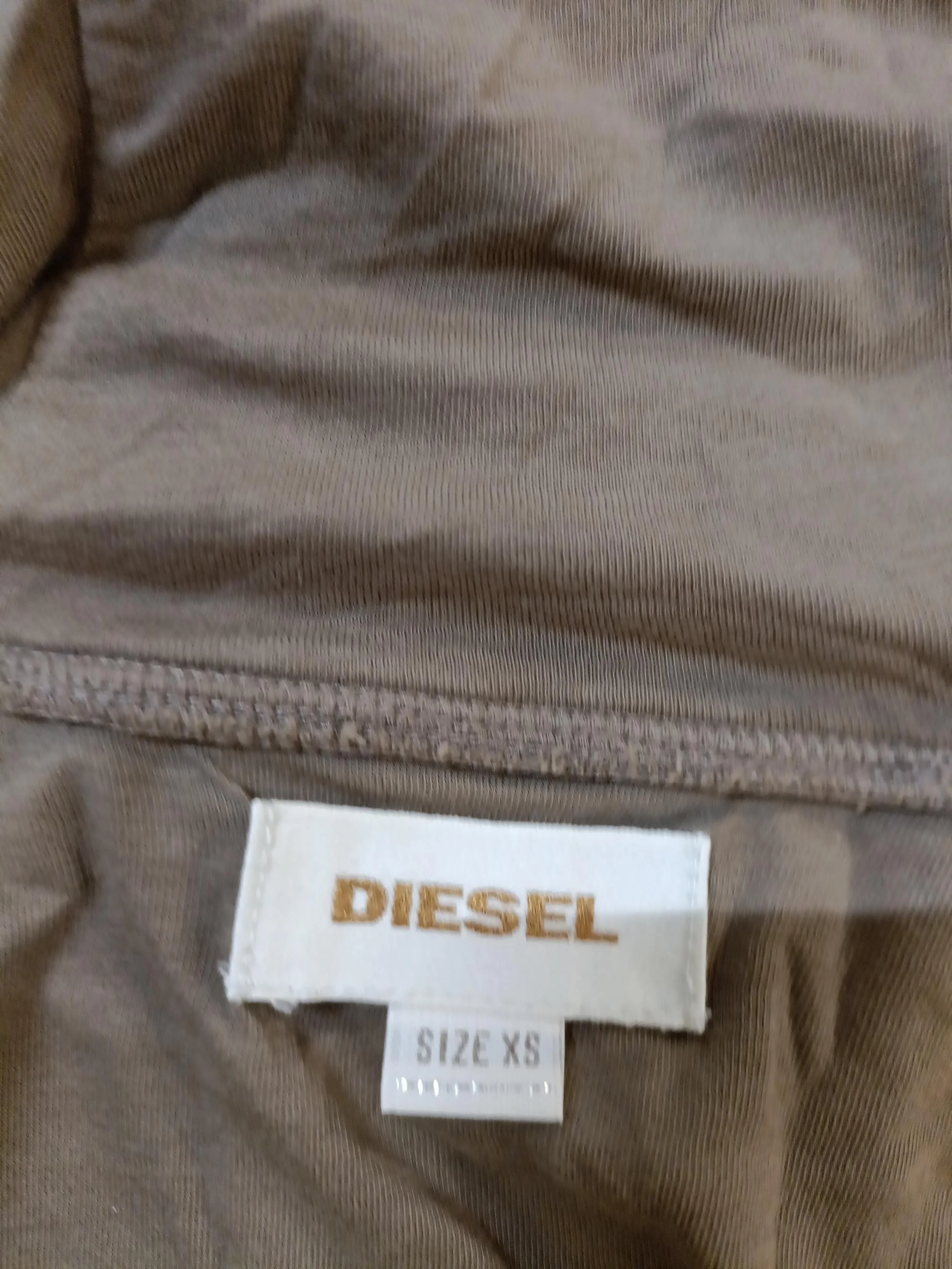 Diesel Women's Hoodie XS Brown 100% Cotton Pullover - Image 7