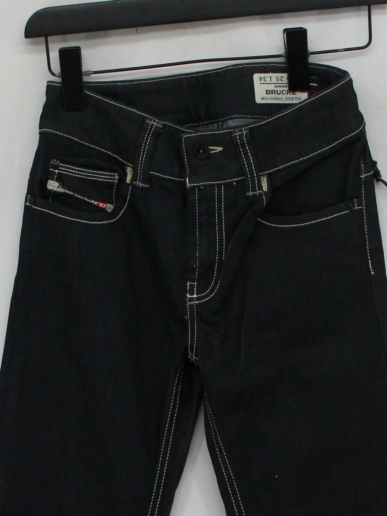 Diesel Women's Jeans W 25 in Black Cotton with Elastane Skinny New with tags - Image 3