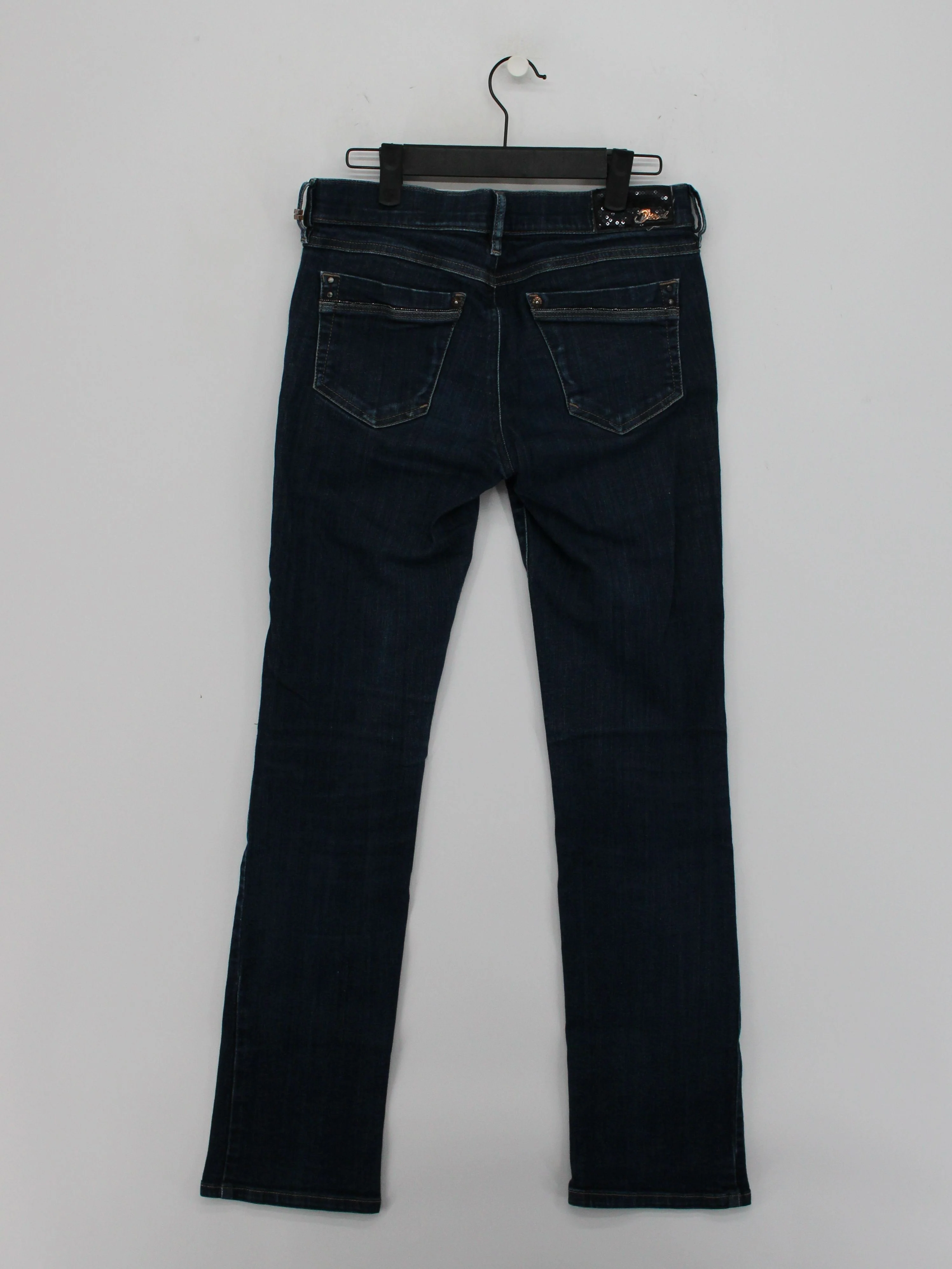 Diesel Women's Jeans W 27 in Blue Cotton with Elastane Straight - Image 2