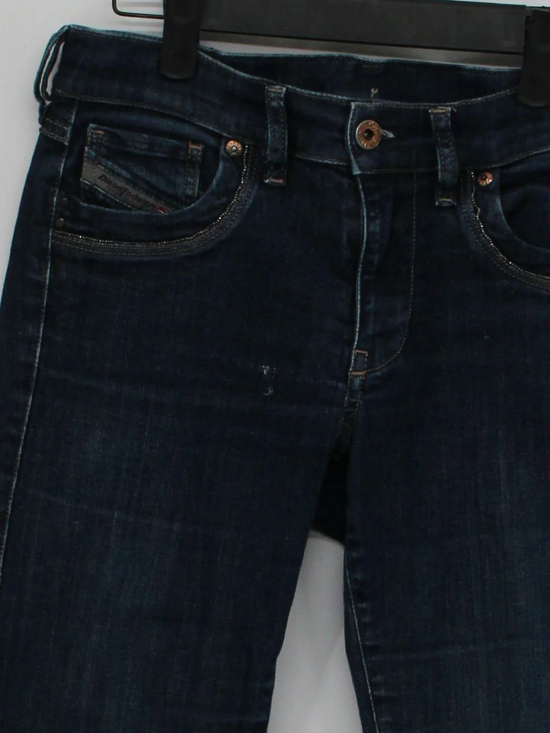 Diesel Women's Jeans W 27 in Blue Cotton with Elastane Straight - Image 3