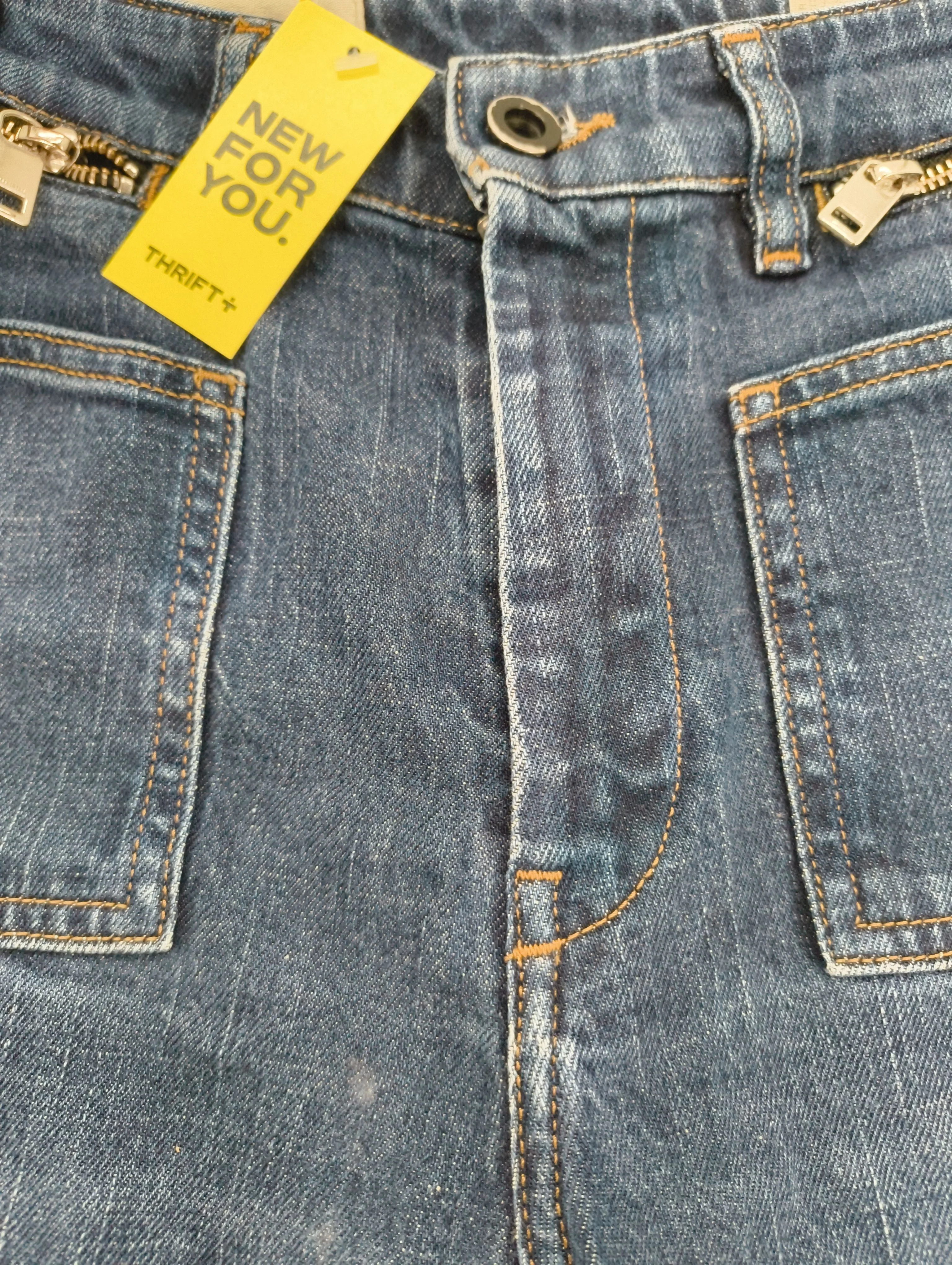 Diesel Women's Jeans W 28 in Blue Cotton with Elastane Wide-Leg - Image 6