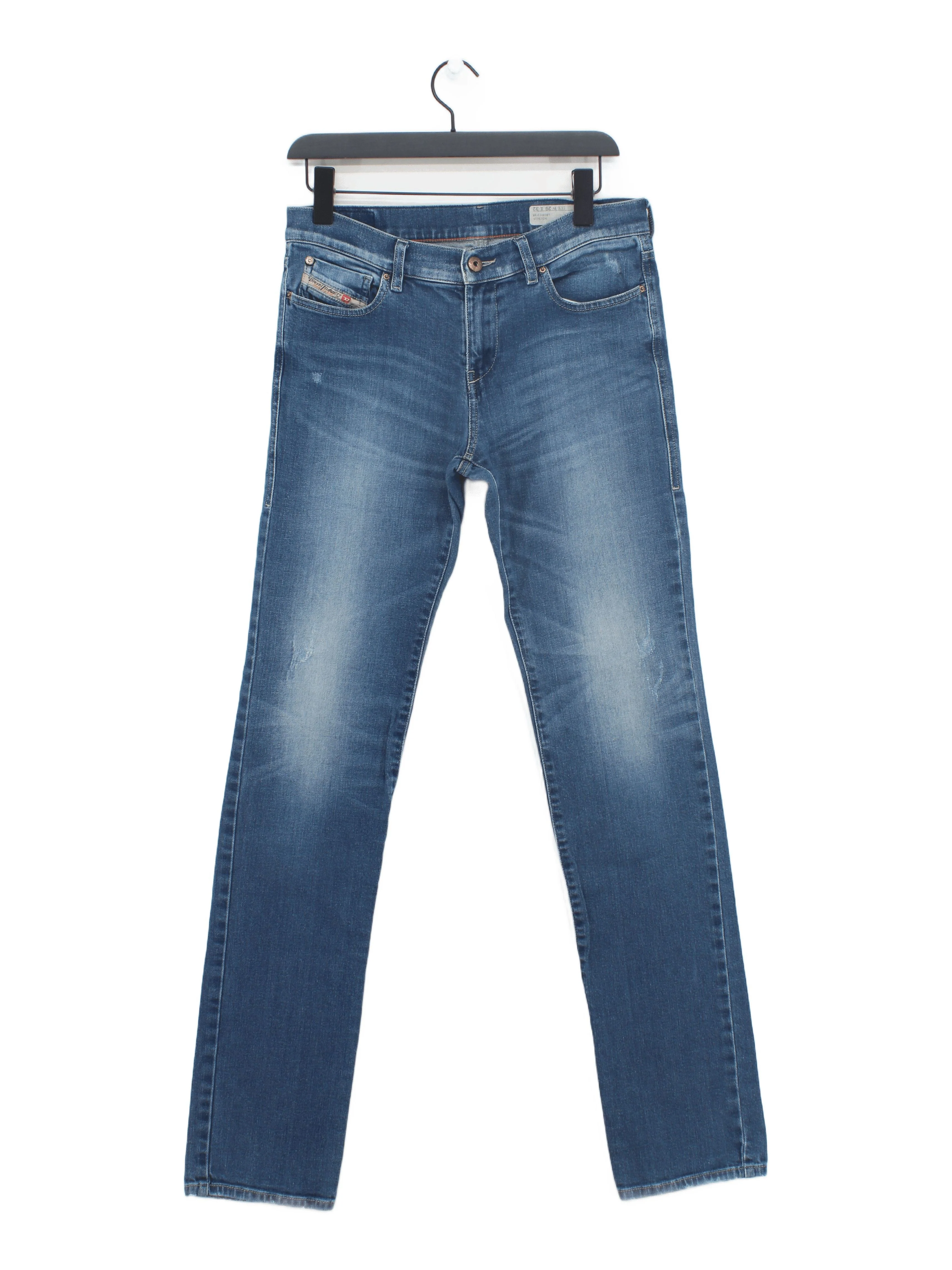 Diesel Women's Jeans W 29 in Blue Cotton with Elastane Straight