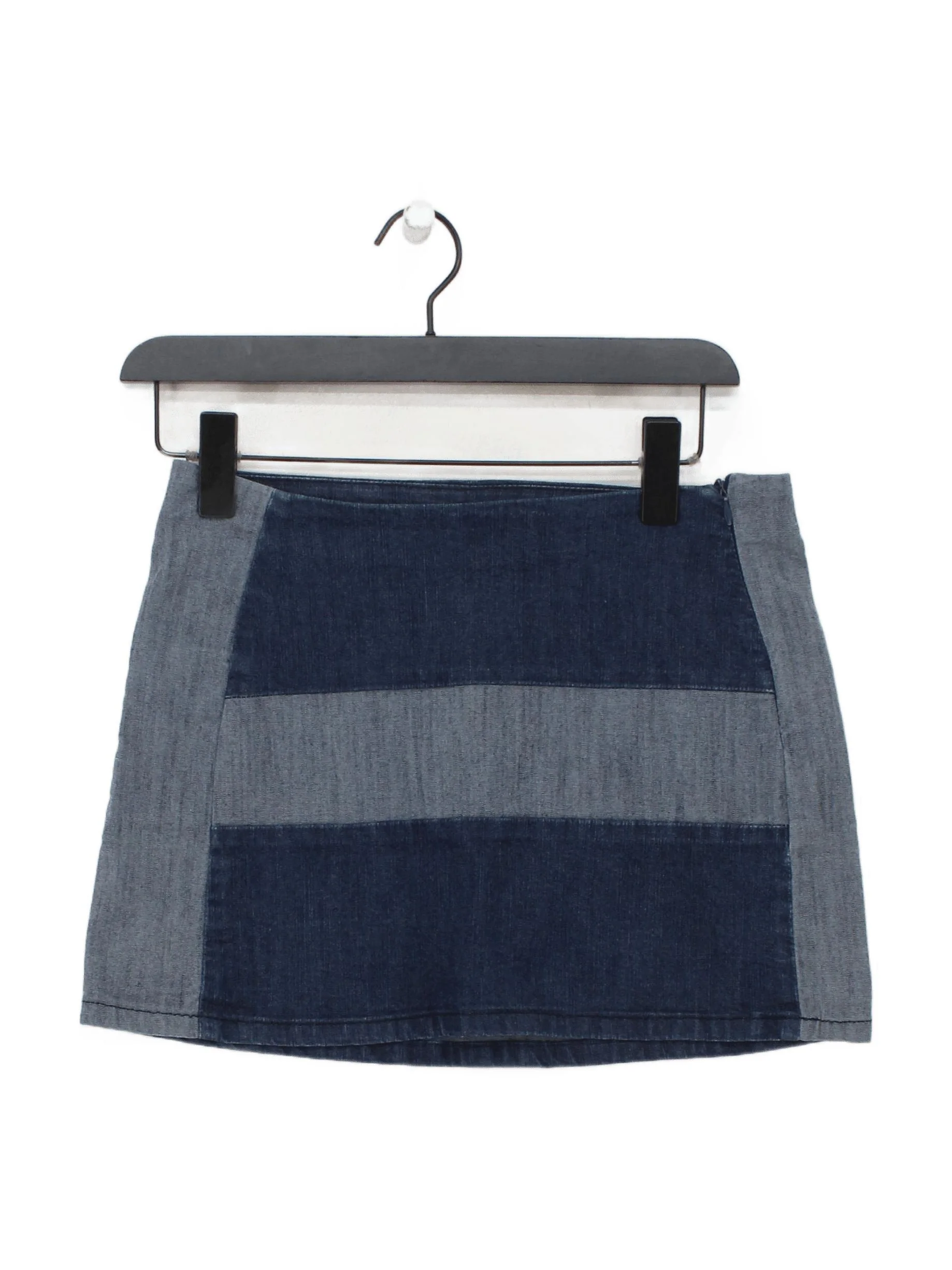 Diesel Women's Mini Skirt M Blue Cotton with Polyamide Short Mini