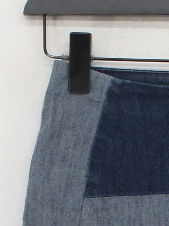 Diesel Women's Mini Skirt M Blue Cotton with Polyamide Short Mini - Image 4
