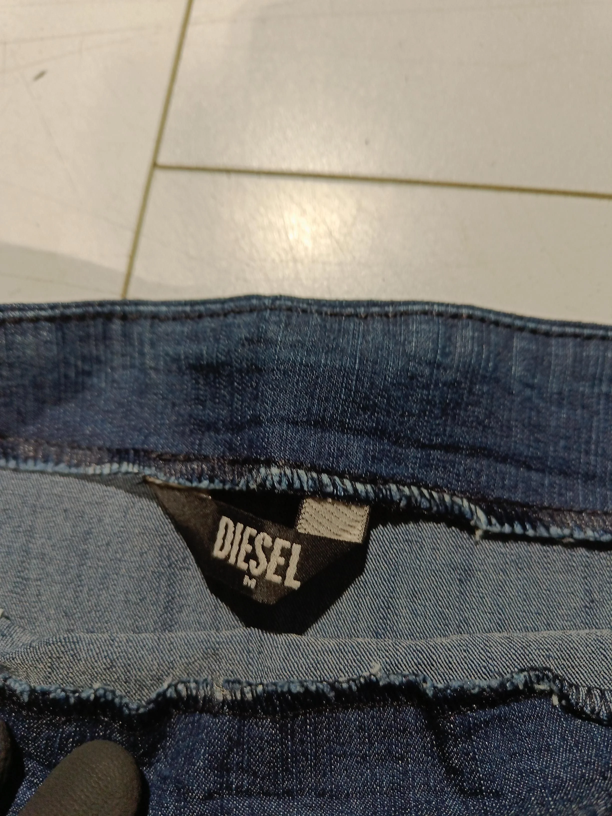 Diesel Women's Mini Skirt M Blue Cotton with Polyamide Short Mini - Image 5