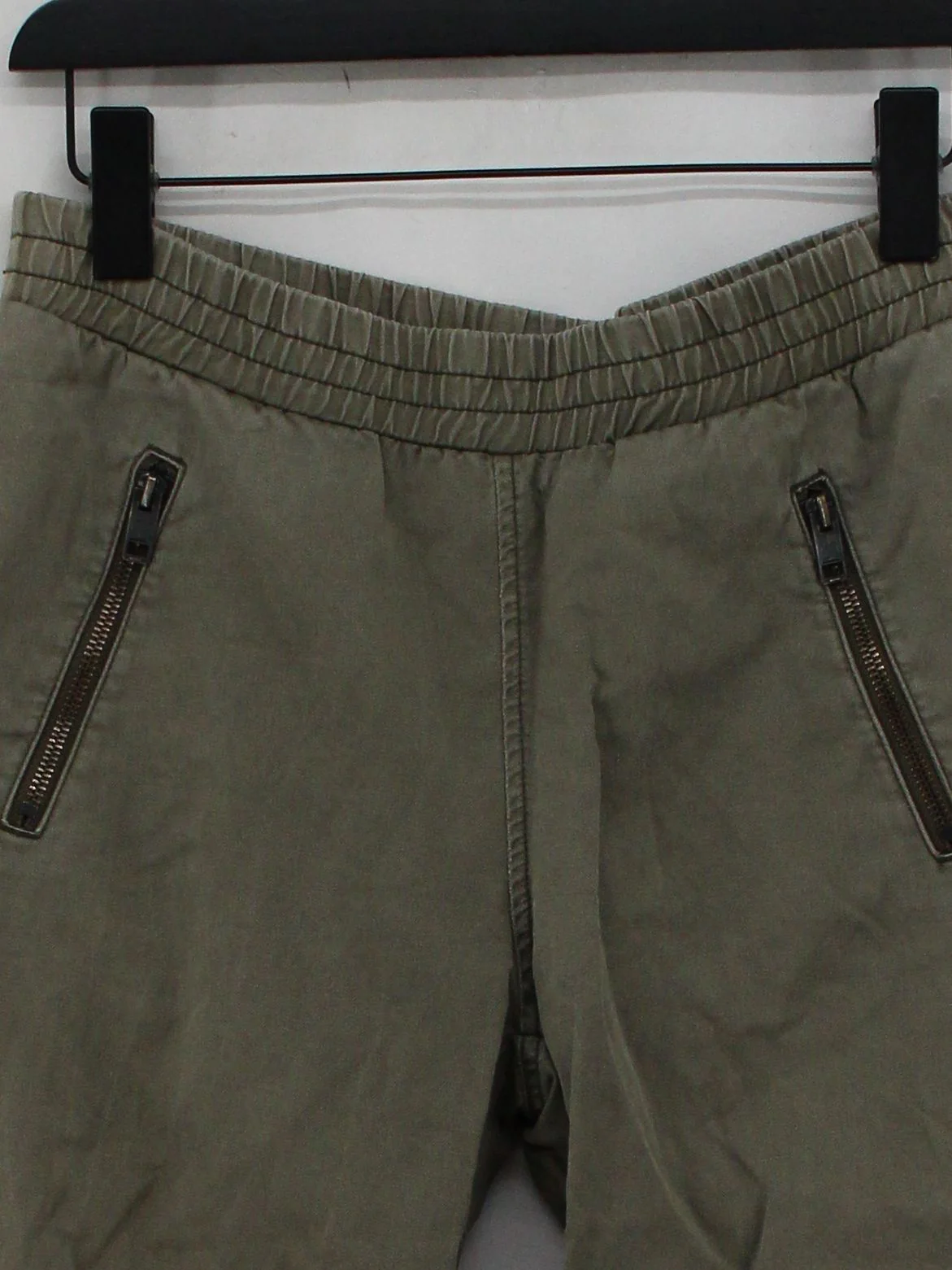 Diesel Women's Sports Bottoms S Grey Cotton with Linen Tapered Sweatpants - Image 3