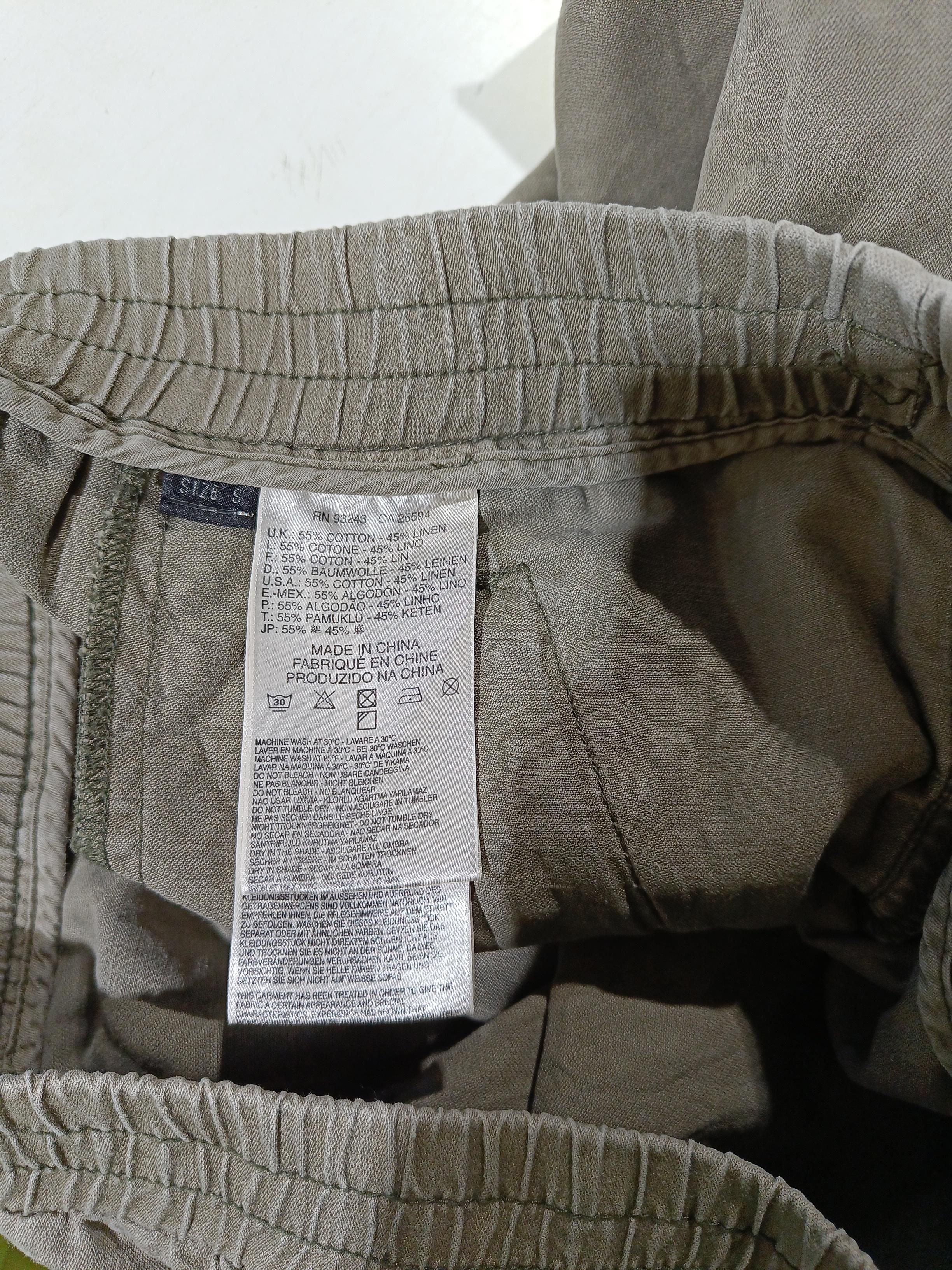 Diesel Women's Sports Bottoms S Grey Cotton with Linen Tapered Sweatpants - Image 6
