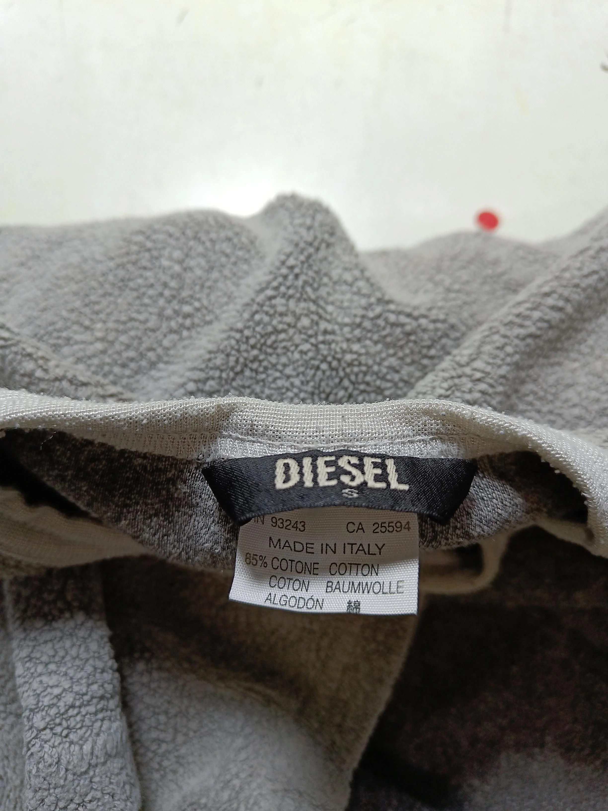 Diesel Women's Top S Grey 100% Cotton Long Sleeve Round Neck Basic - Image 7