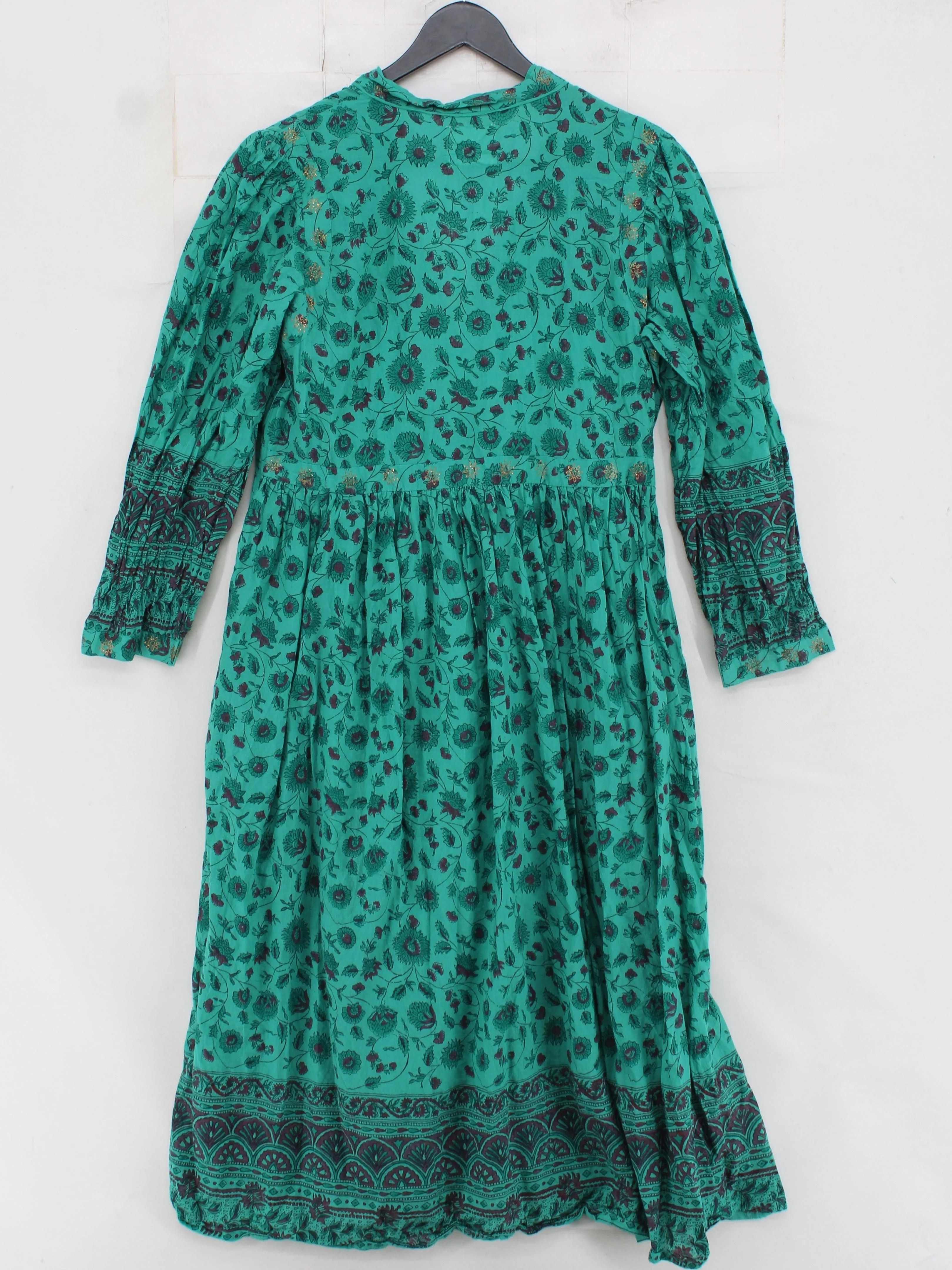 Dilli Grey Shirt Midi Dress UK14 in Green - Image 2