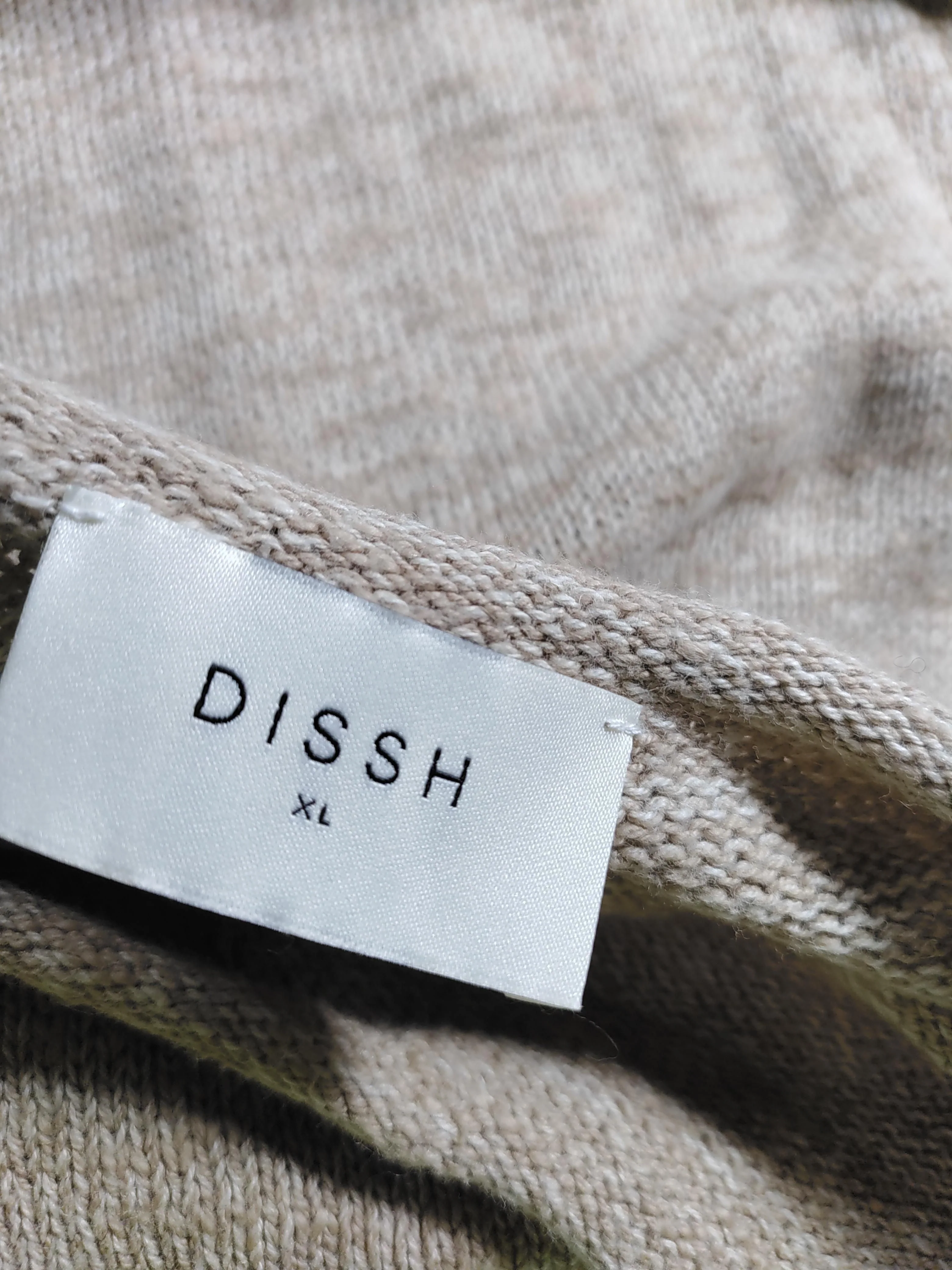 Dissh Women's Top XL Tan Cotton with Linen Short Sleeve Round Neck Basic - Image 5
