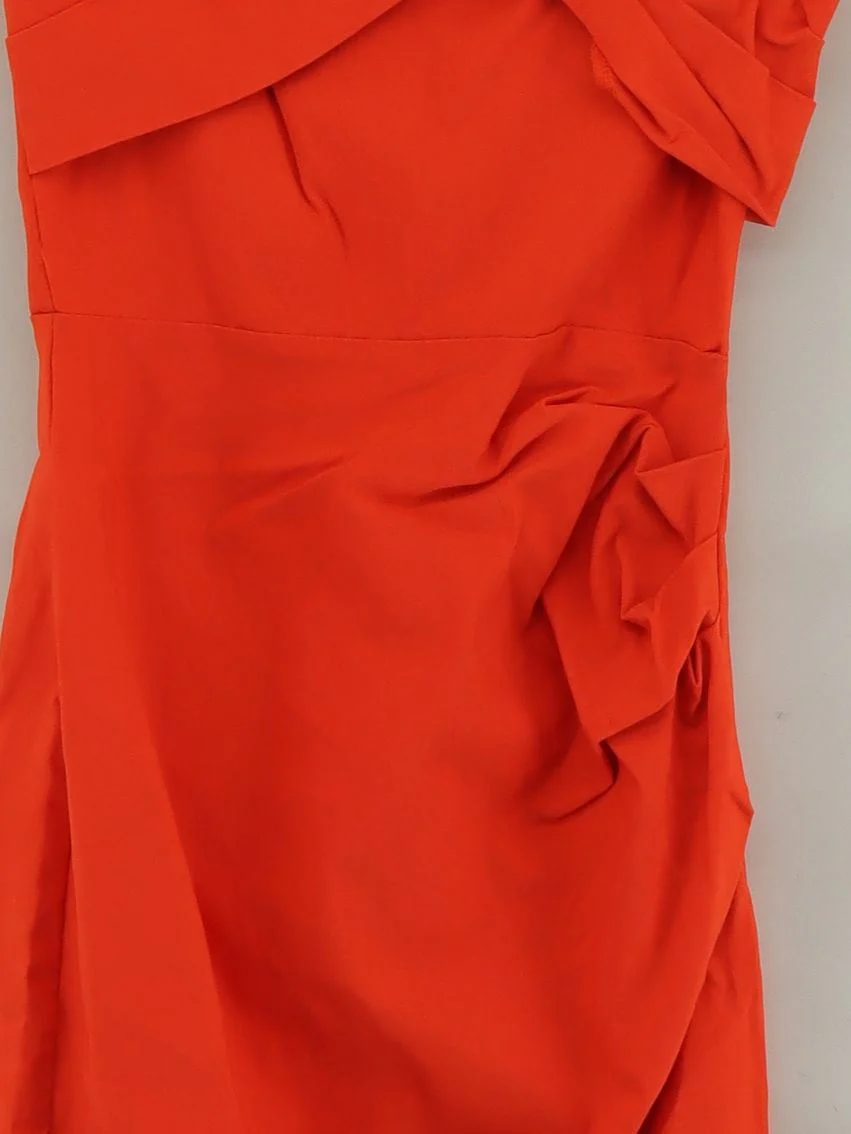 DIVA Catwalk Bodycon Midi Dress S in Orange - Image 3