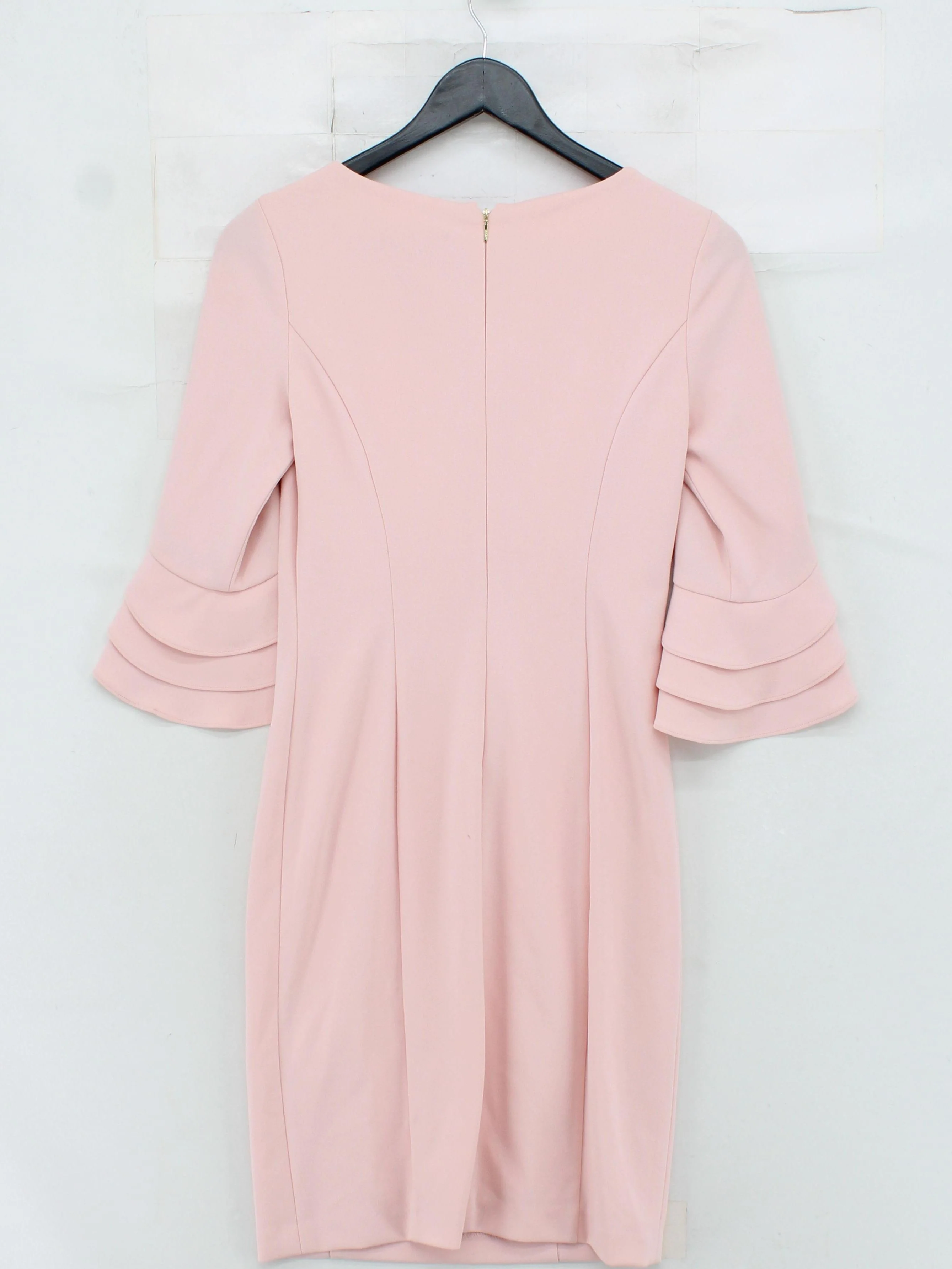 DKNY Bodycon Midi Dress in Pink - Image 2