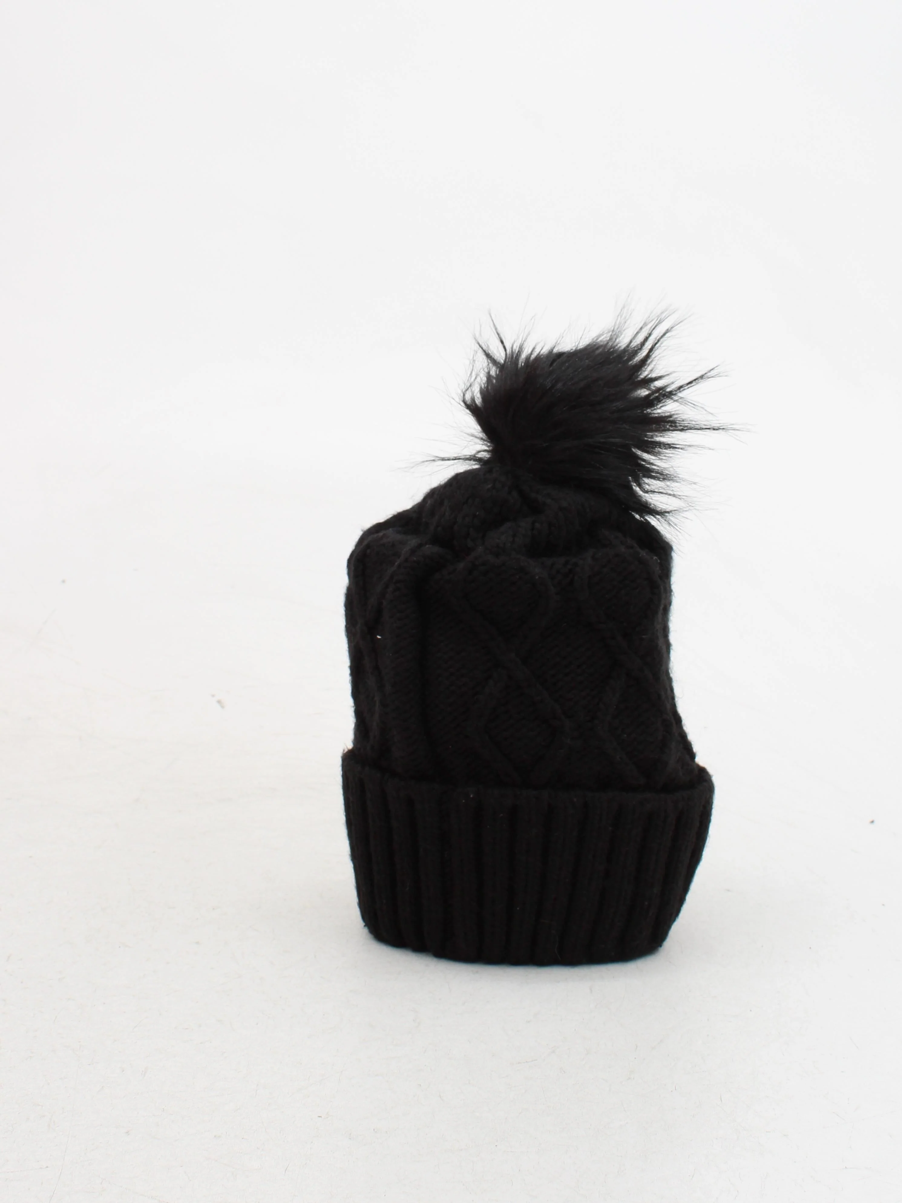 DKNY Men's Hat M Black Acrylic with Wool Beanie - Image 2