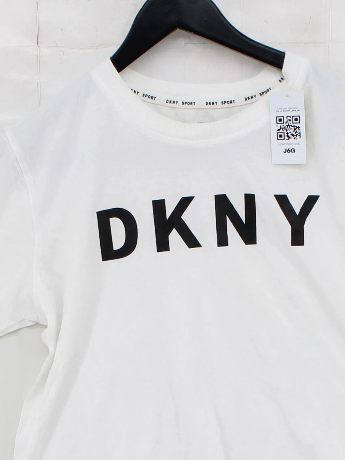 DKNY Men's T-Shirt S White Graphic 100% Cotton Basic - Image 3