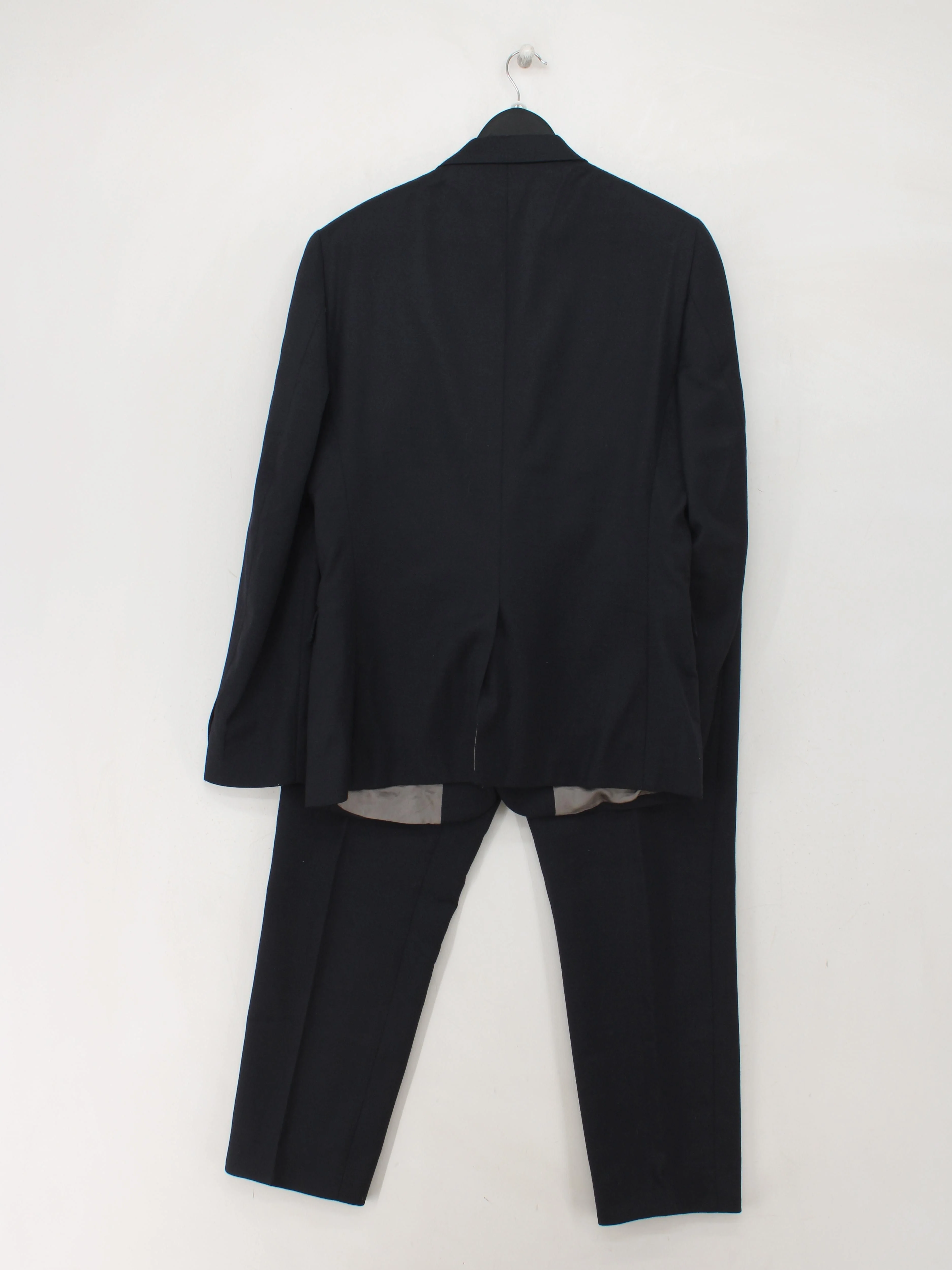 DKNY Men's Two Piece Suit Chest: 42 in Black Wool with Viscose, Acetate 2 Piece - Image 2