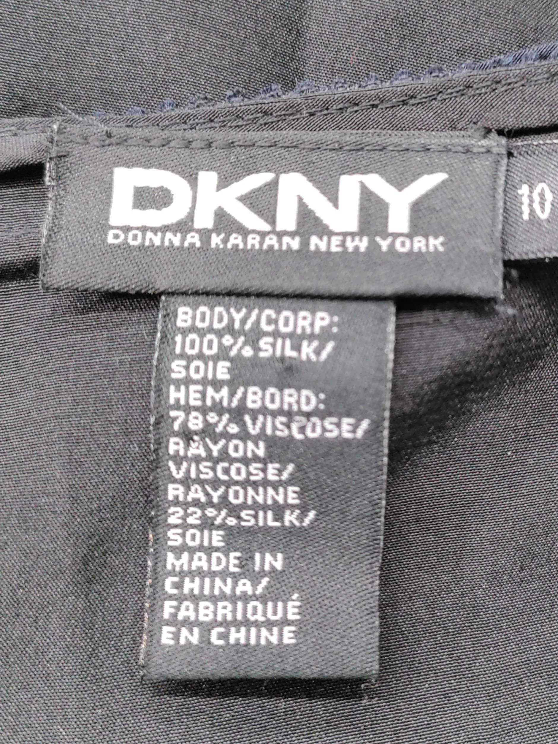 DKNY Slip Mini Dress UK10 in Black - Image 5