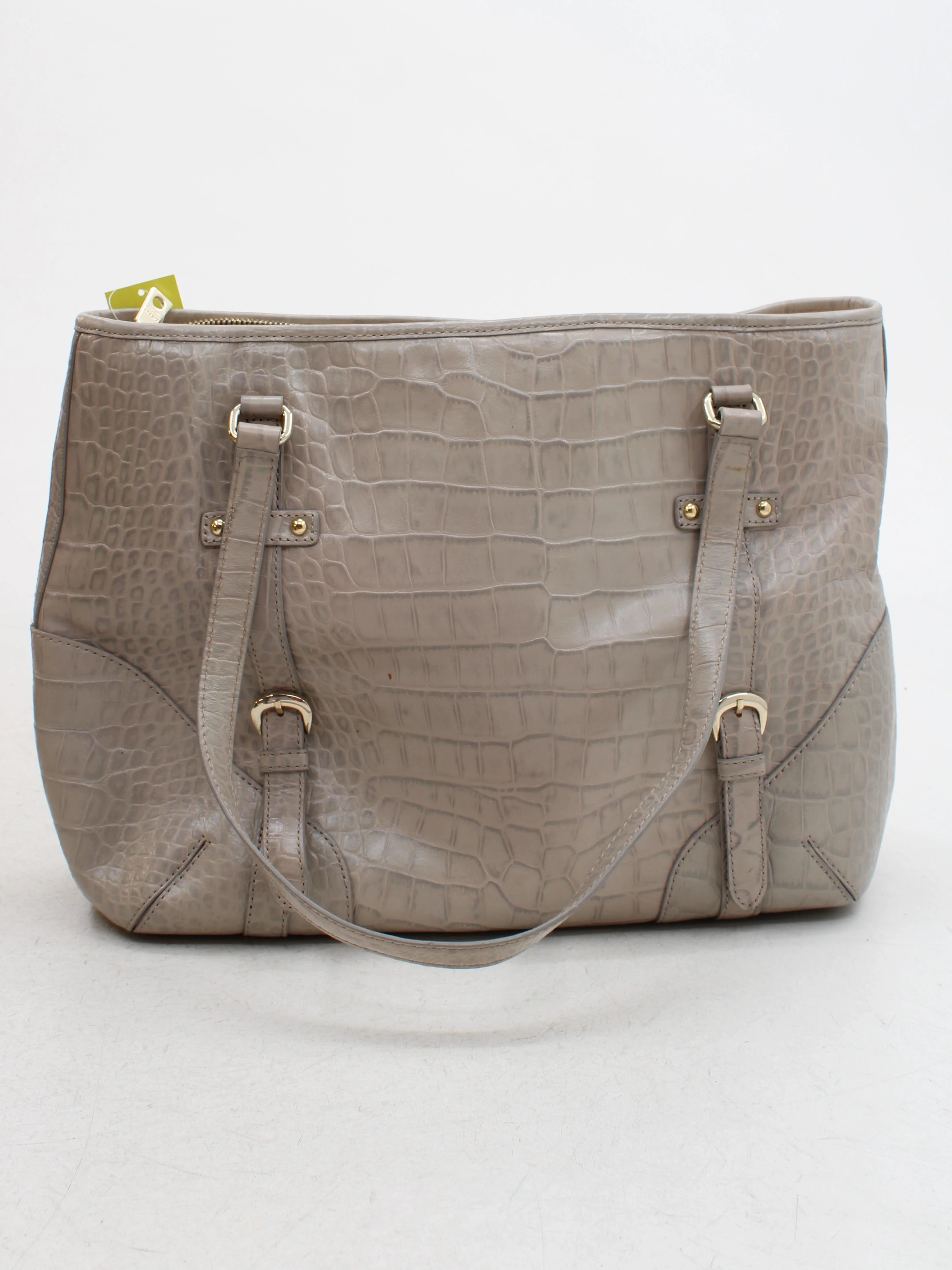 DKNY Women's Bag Grey Animal Print 100% Faux Leather Tote - Image 2