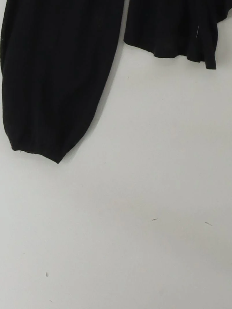 DKNY Women's Cardigan M Black Linen with Viscose V-Neck Cardigan - Image 4