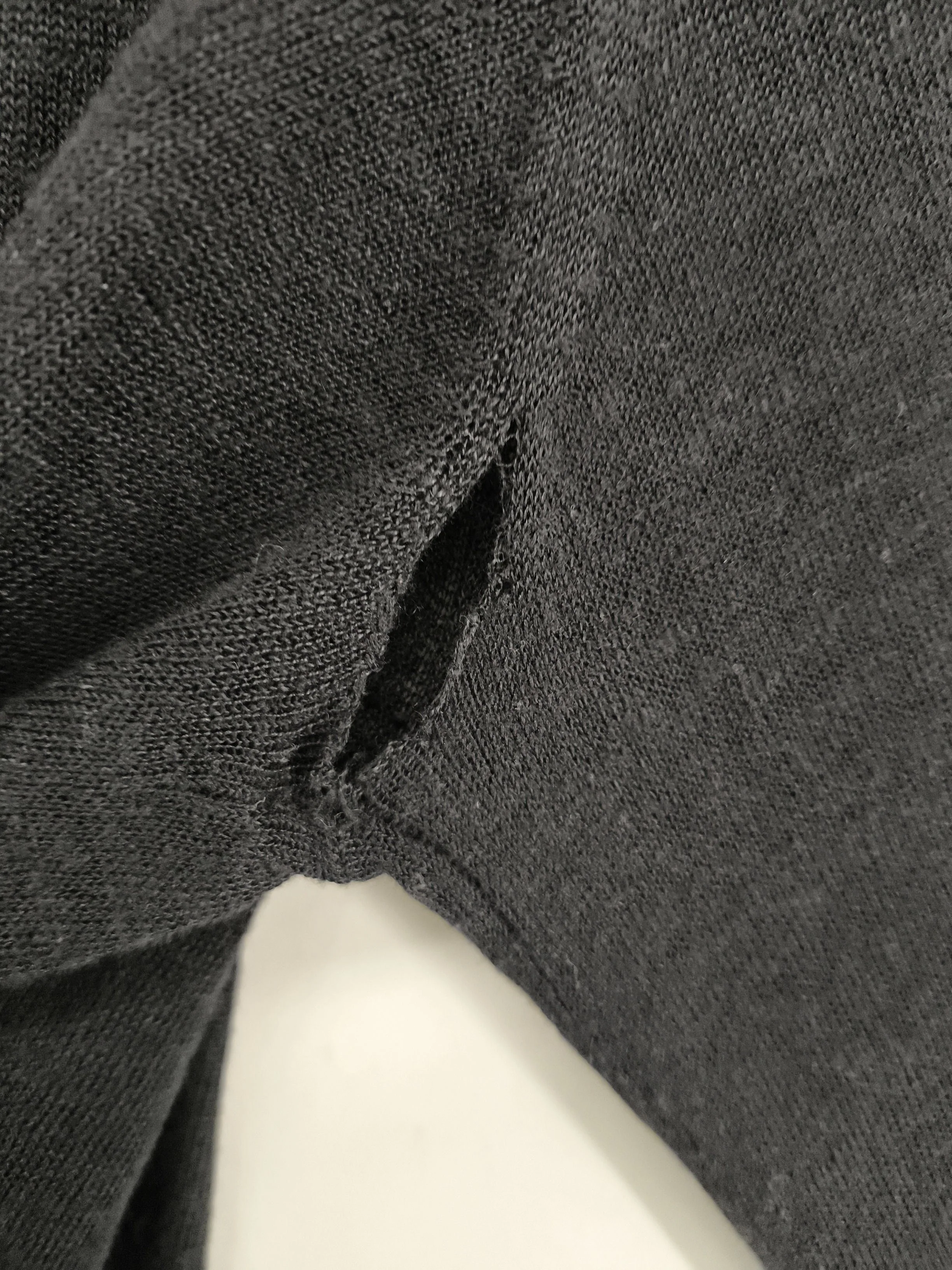 DKNY Women's Cardigan M Black Linen with Viscose V-Neck Cardigan - Image 5