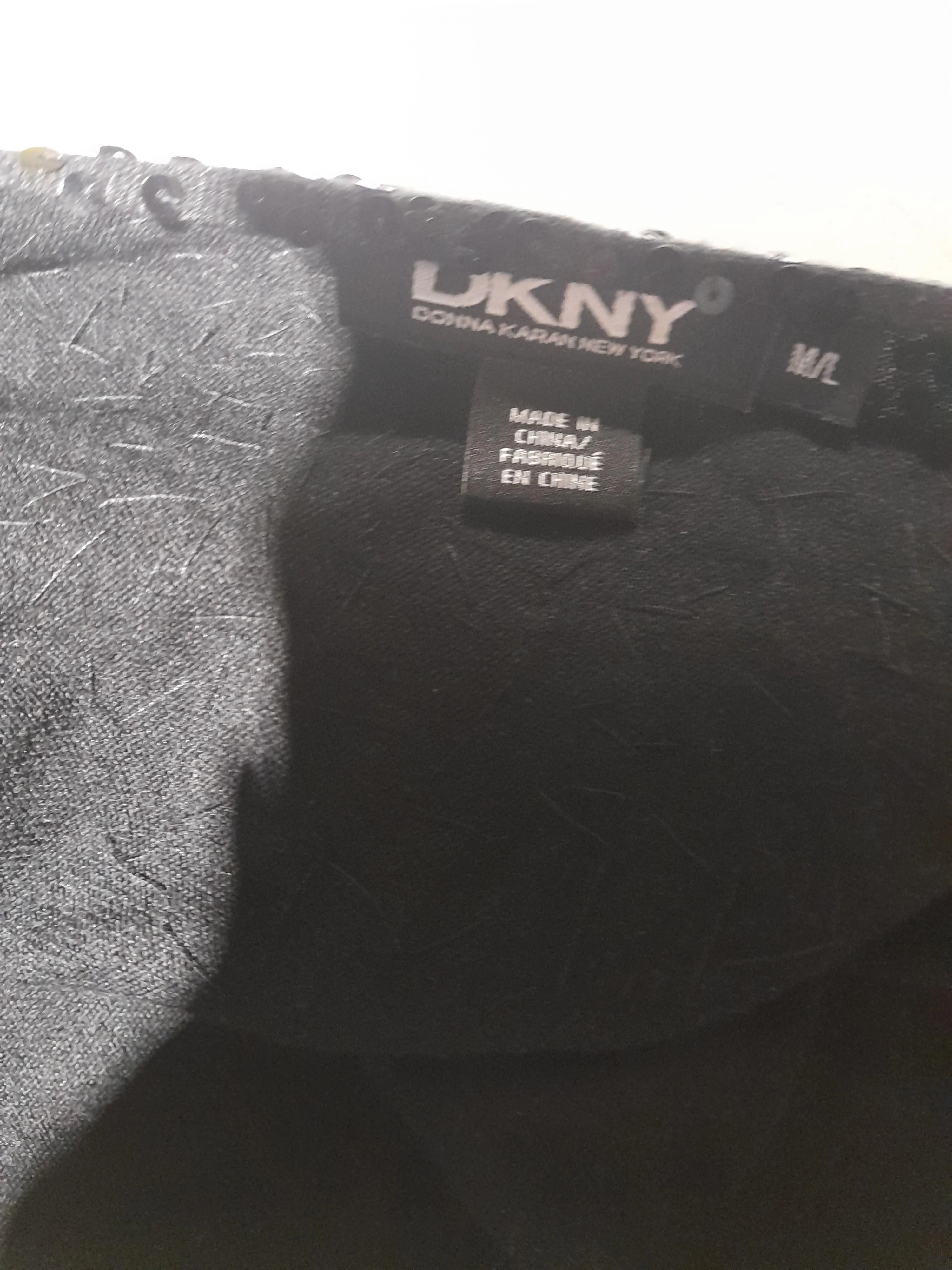 DKNY Women's Cardigan M Black Silk with Cashmere Round Neck Cardigan - Image 5