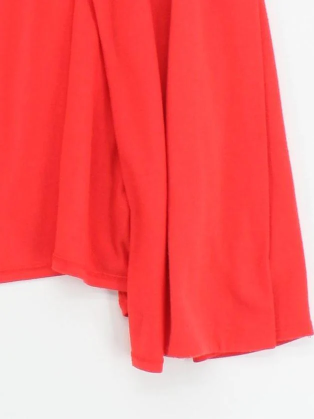 DKNY Women's Cardigan XL Red Polyester with Viscose, Elastane V-Neck Cardigan - Image 4