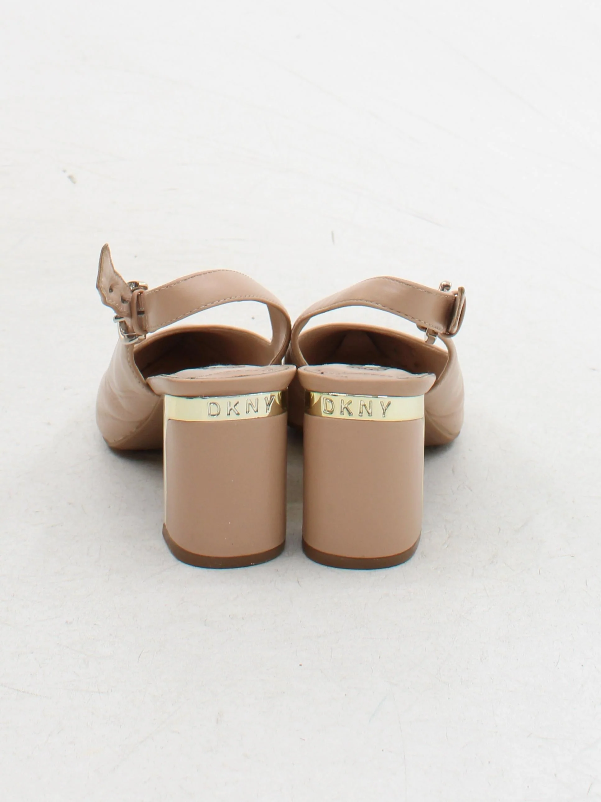 DKNY Women's Heels UK 4.5 Tan 100% Leather Court - Image 3