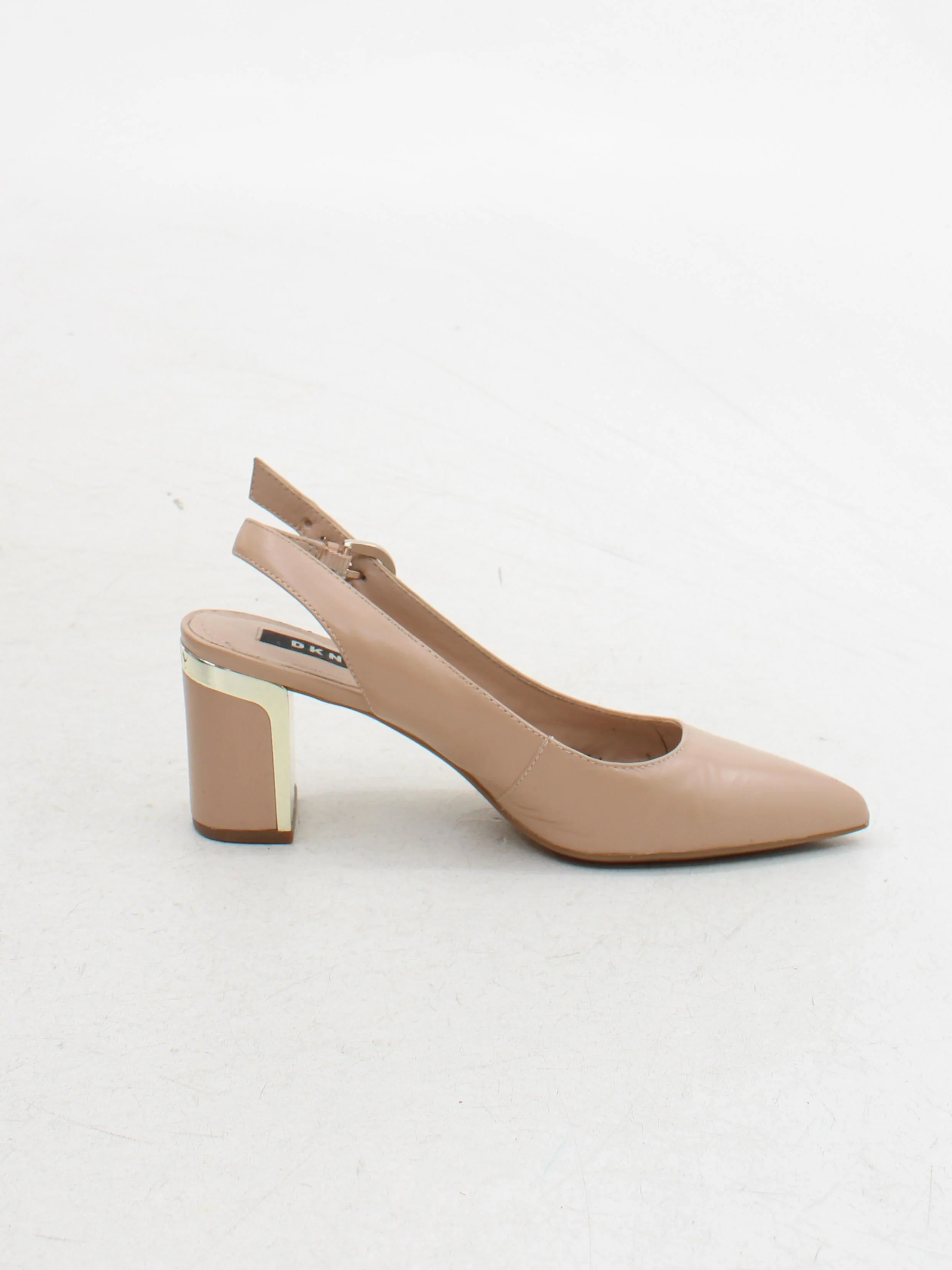 DKNY Women's Heels UK 4.5 Tan 100% Leather Court - Image 5