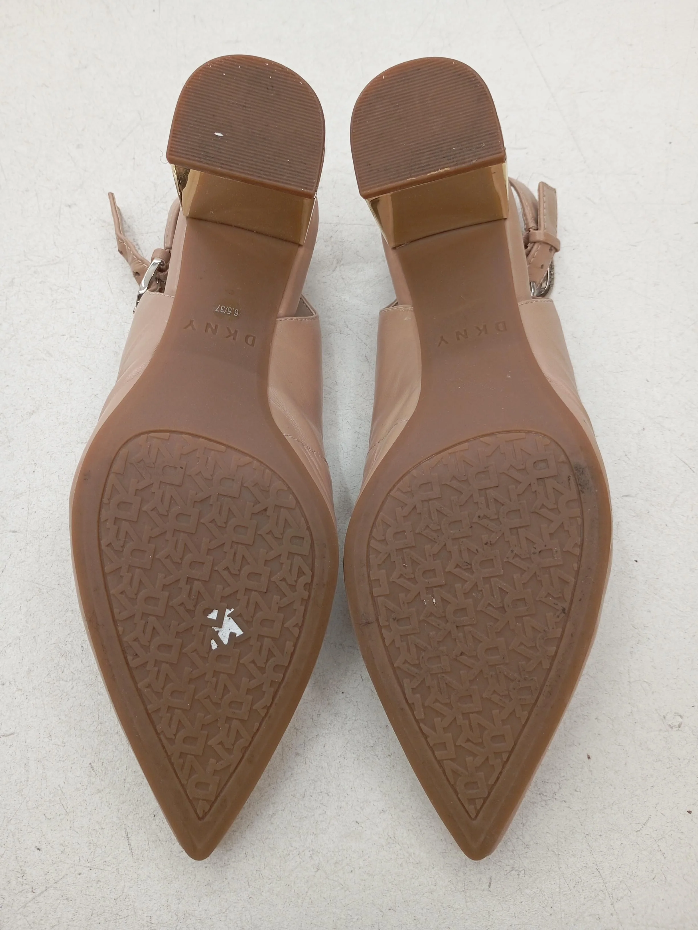 DKNY Women's Heels UK 4.5 Tan 100% Leather Court - Image 7
