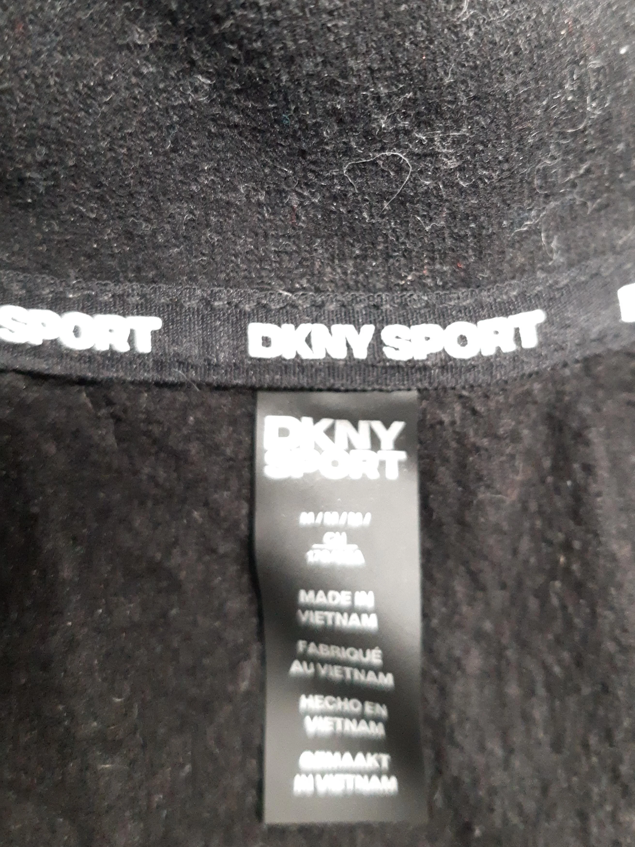 DKNY Women's Hoodie M Black Cotton with Polyester Pullover - Image 5