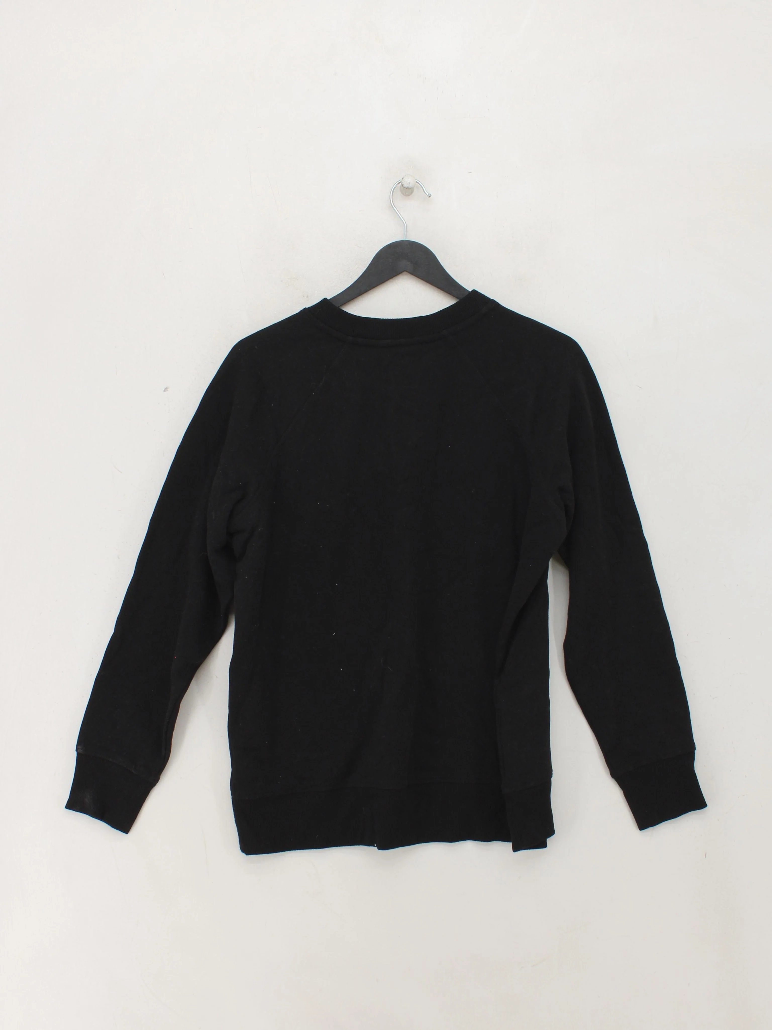 DKNY Women's Hoodie M Black Graphic Cotton with Polyester Pullover - Image 2