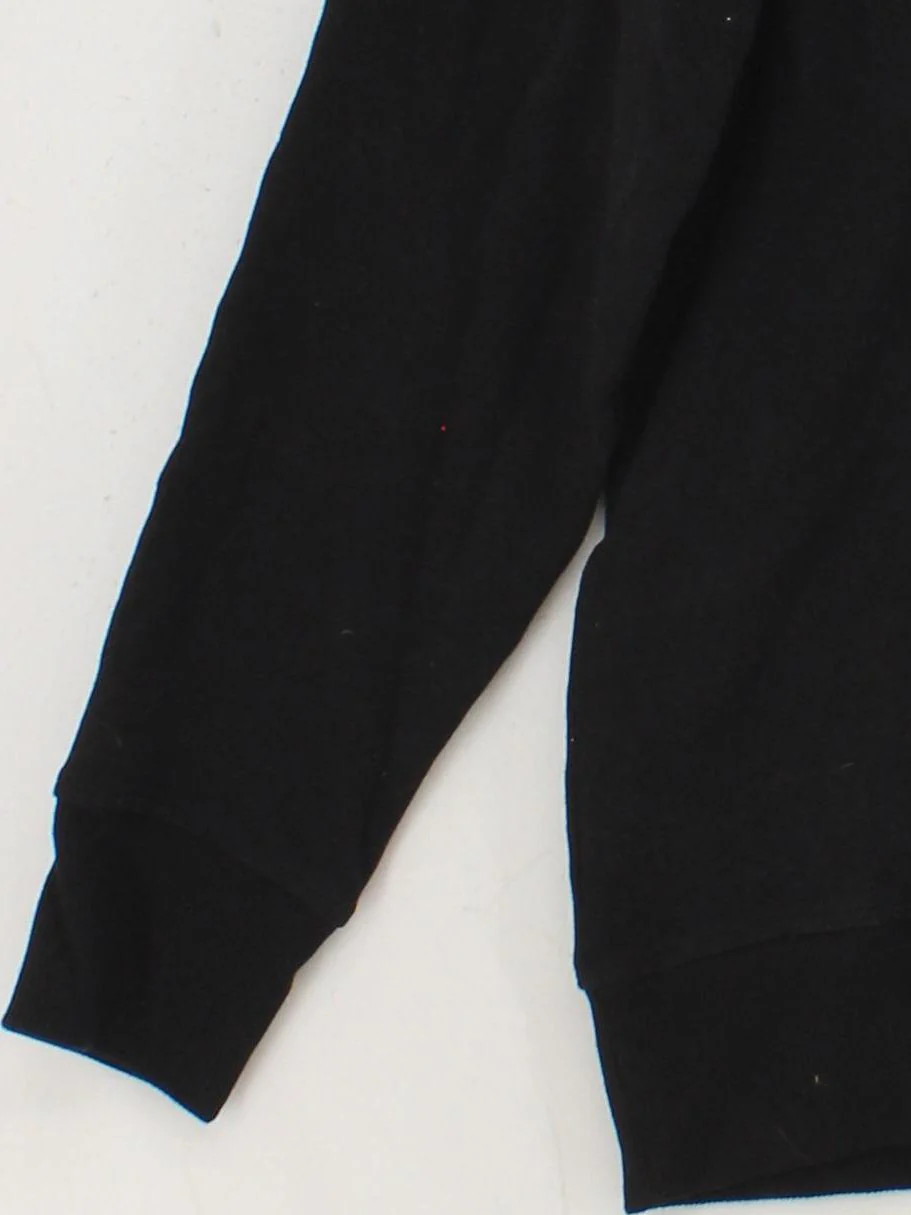 DKNY Women's Hoodie M Black Graphic Cotton with Polyester Pullover - Image 4