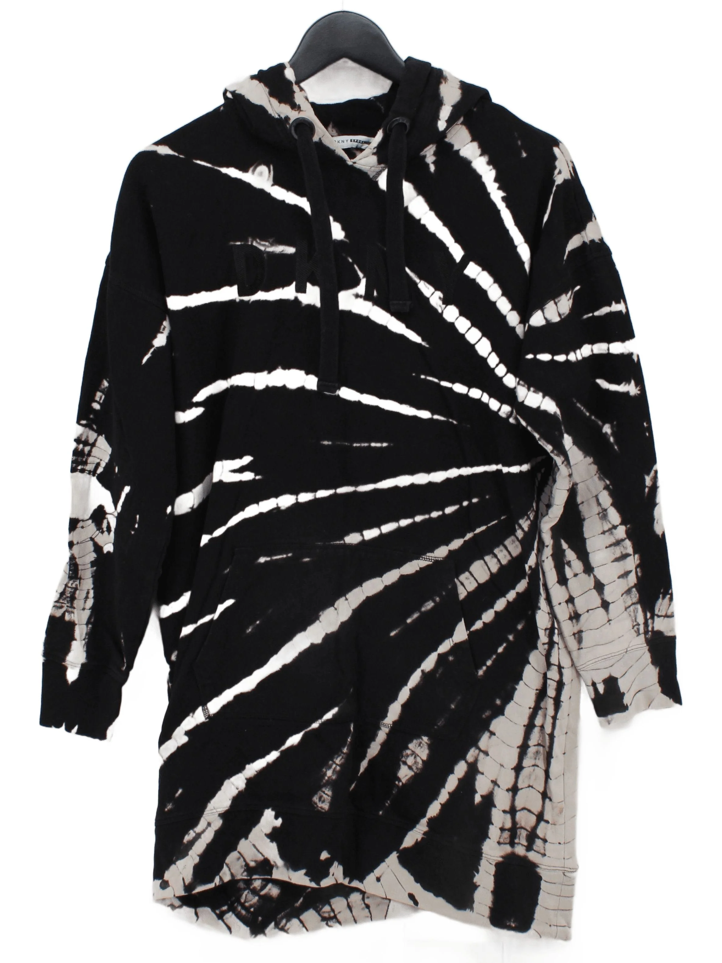 DKNY Women's Hoodie S Black 100% Cotton Pullover
