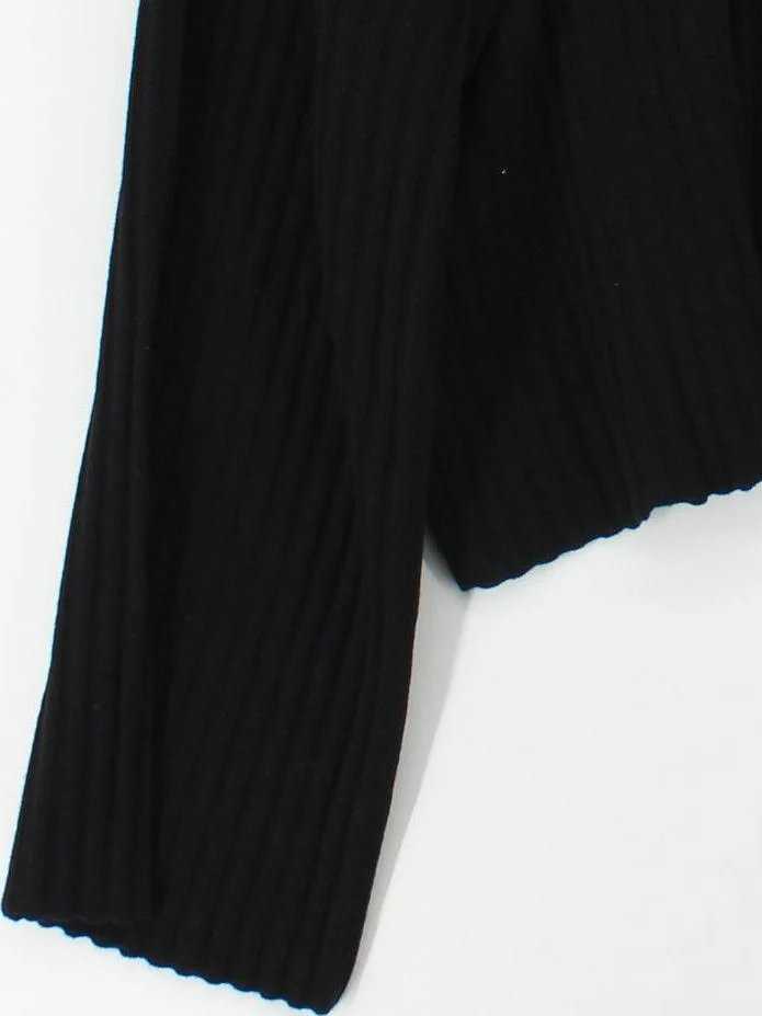 DKNY Women's Jumper XL Black 100% Cotton Round Neck Pullover - Image 4