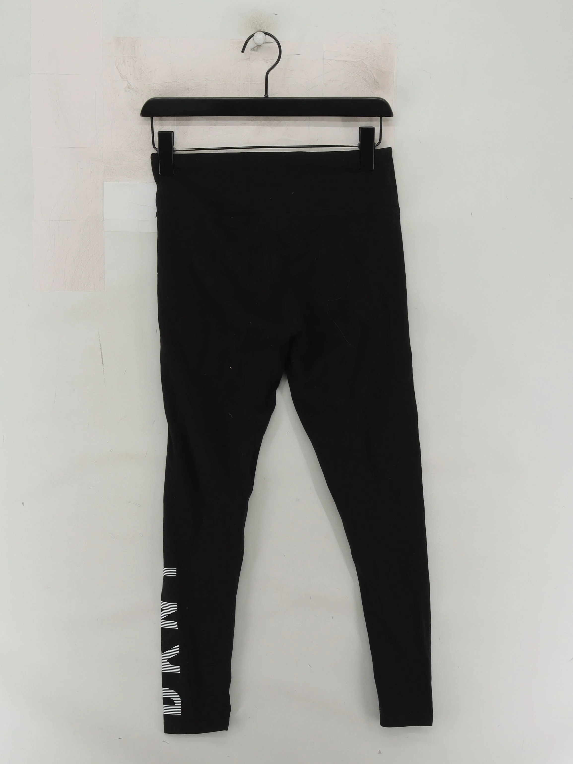 DKNY Women's Leggings M Black Cotton with Elastane Full length - Image 2