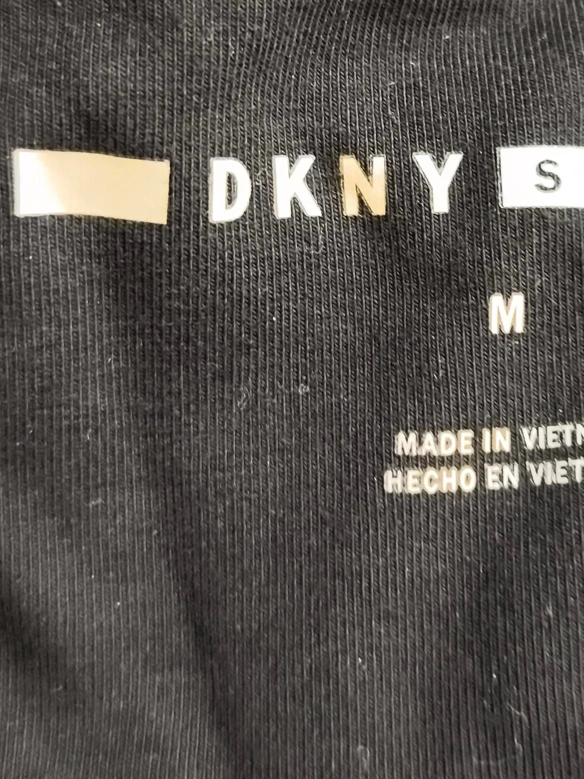 DKNY Women's Leggings M Black Cotton with Elastane Full length - Image 6