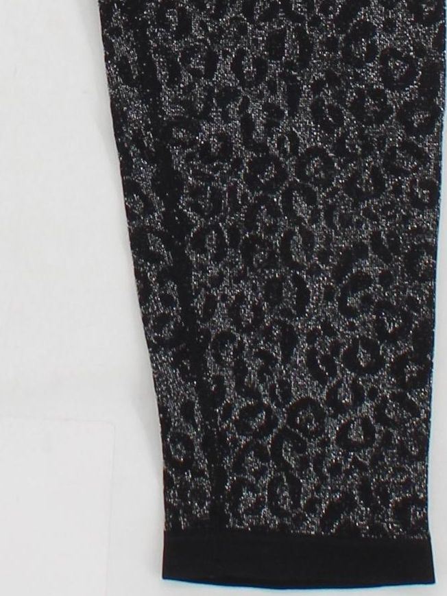 DKNY Women's Leggings W 26 in Black Animal Print 100% Other Full length - Image 4