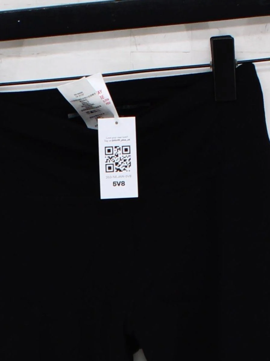 DKNY Women's Leggings XS Black Cotton with Elastane Full length - Image 3