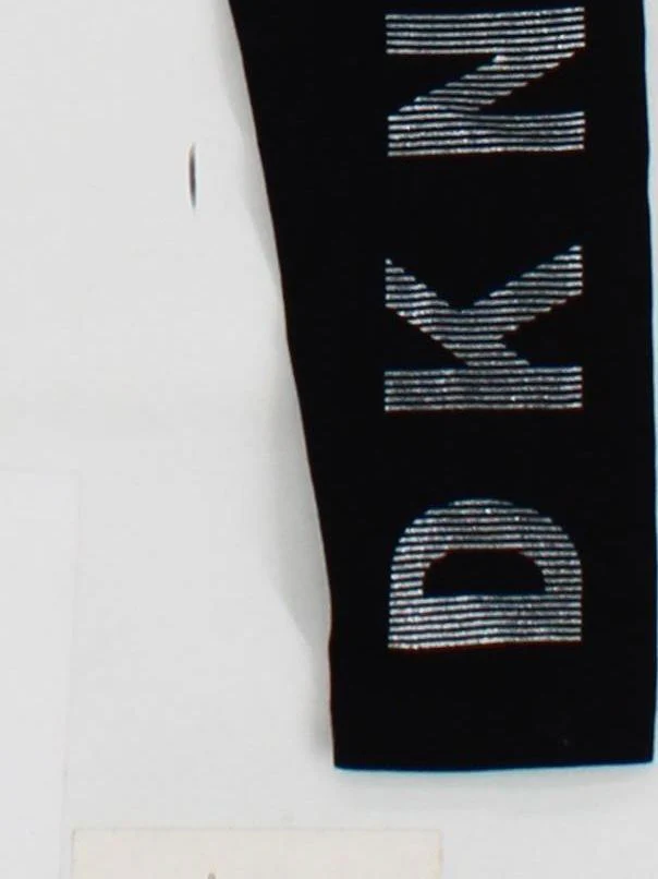 DKNY Women's Leggings XS Black Cotton with Elastane Full length - Image 4