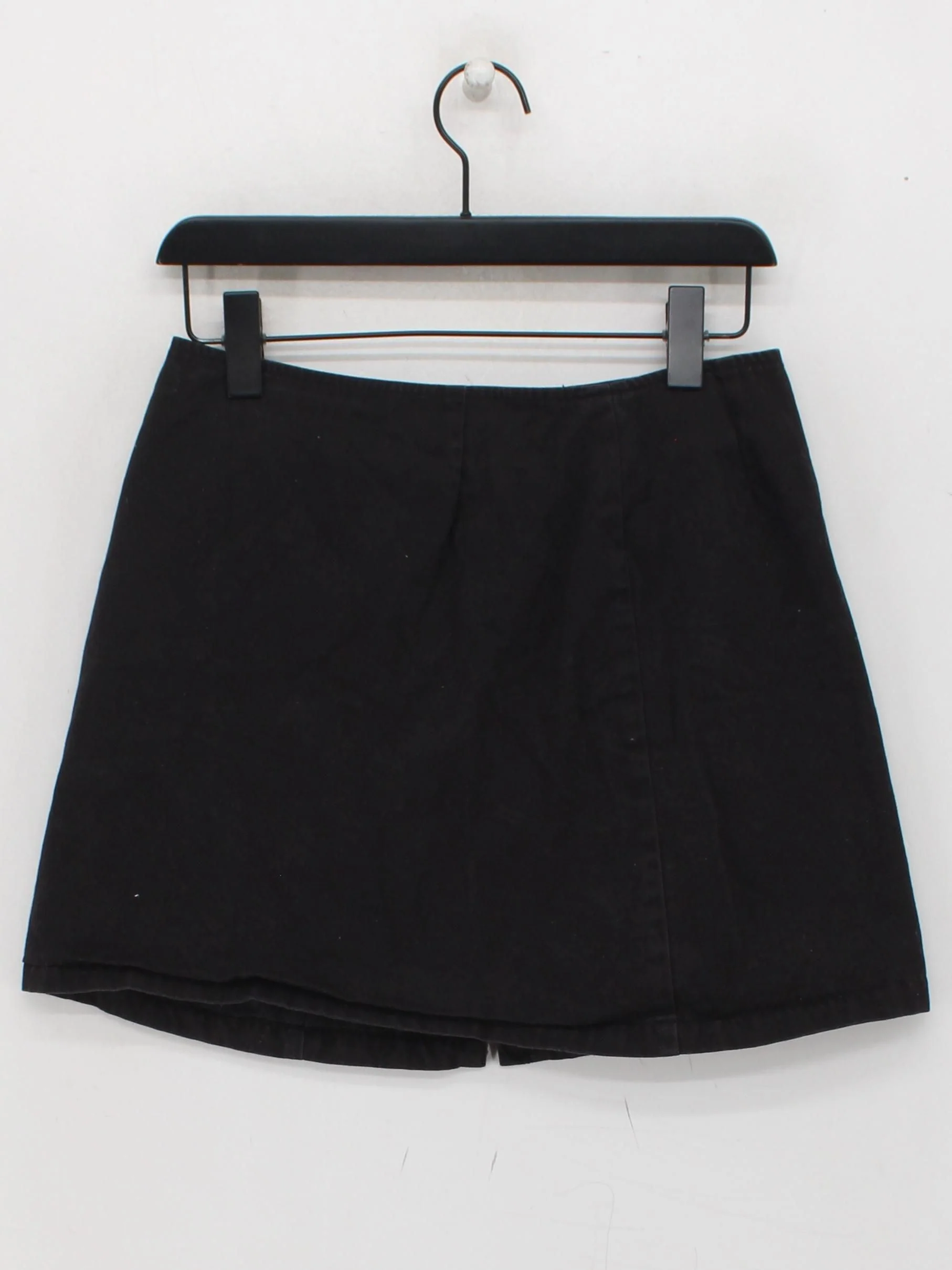 DKNY Women's Mini Skirt UK 10 Black 100% Cotton Short Mini - Image 2