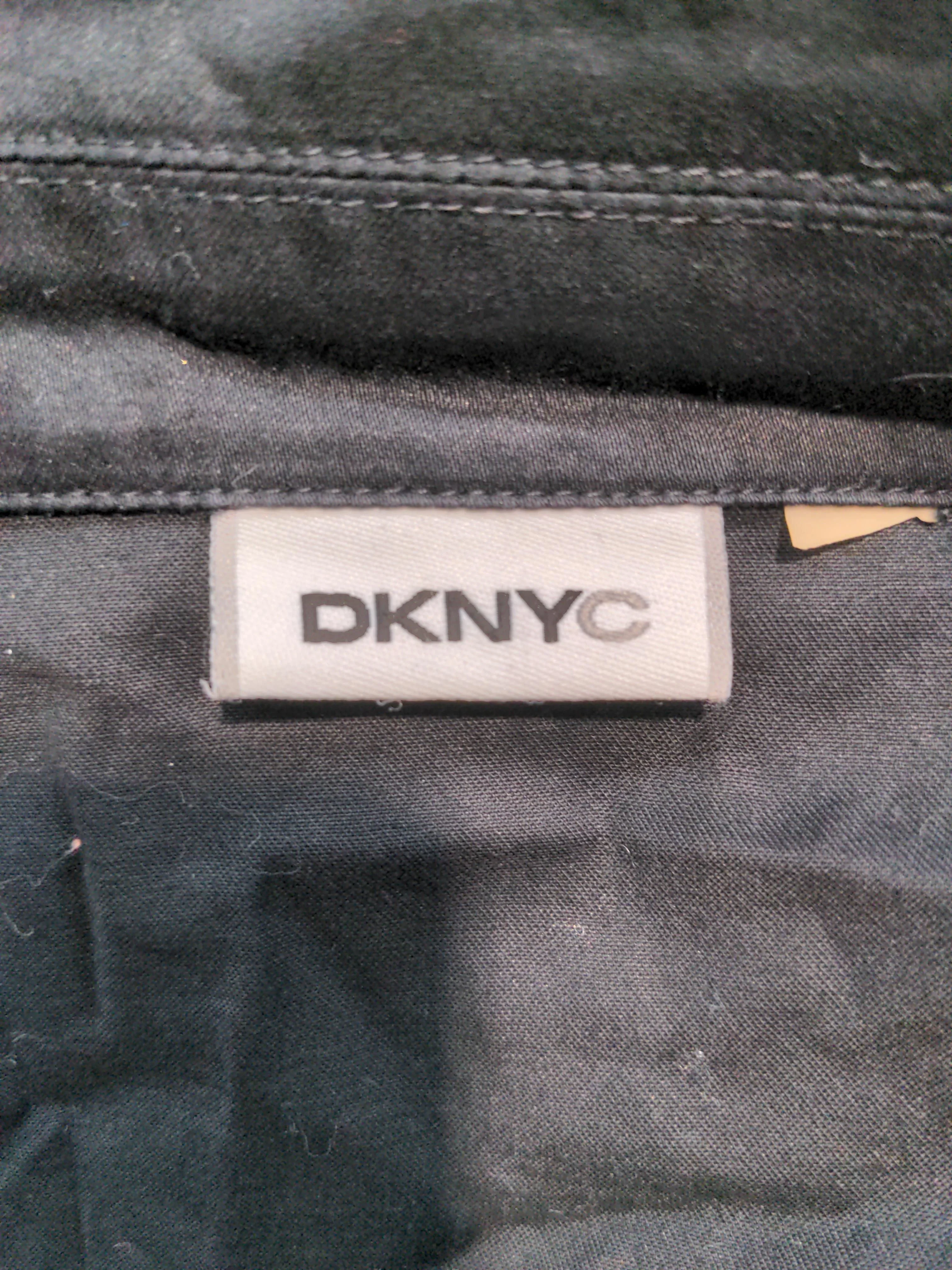 DKNY Women's Shirt S Black Cotton with Elastane Short Sleeve Collared Basic - Image 5