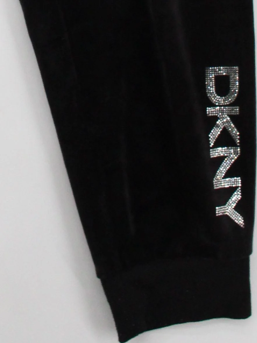 DKNY Women's Sports Bottoms M Black Polyester with Spandex Sweatpants - Image 4