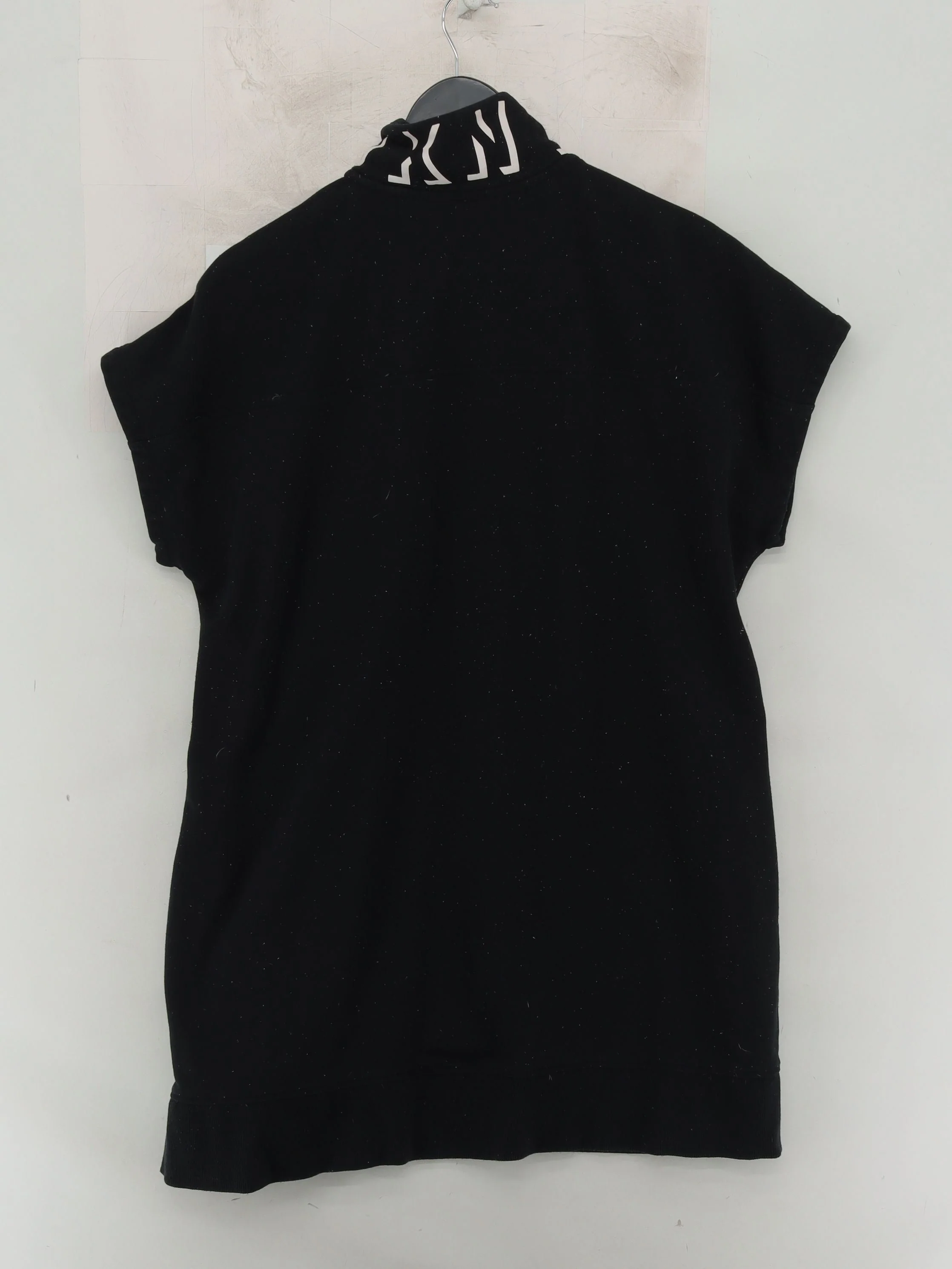 DKNY Women's T-Shirt XL Black Cotton with Polyester, Elastane Basic - Image 2