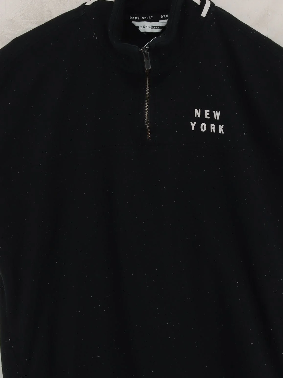 DKNY Women's T-Shirt XL Black Cotton with Polyester, Elastane Basic - Image 3