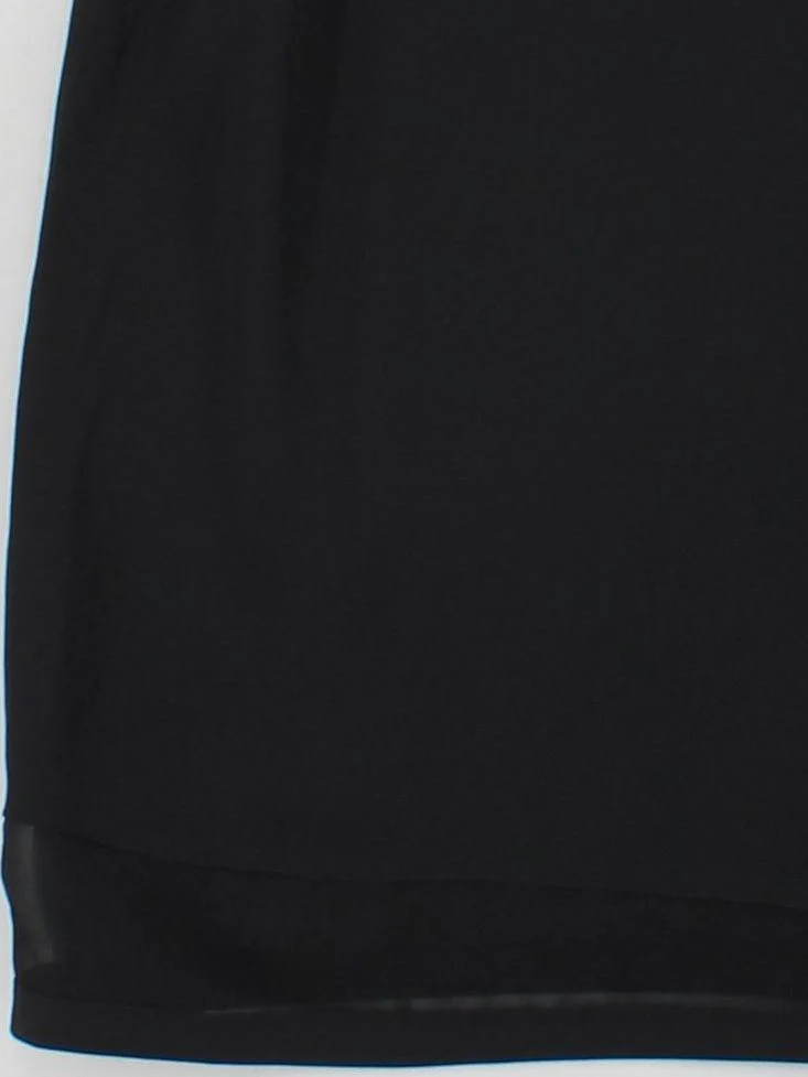 DKNY Women's Top M Black Silk with Elastane Sleeveless Round Neck Basic - Image 4