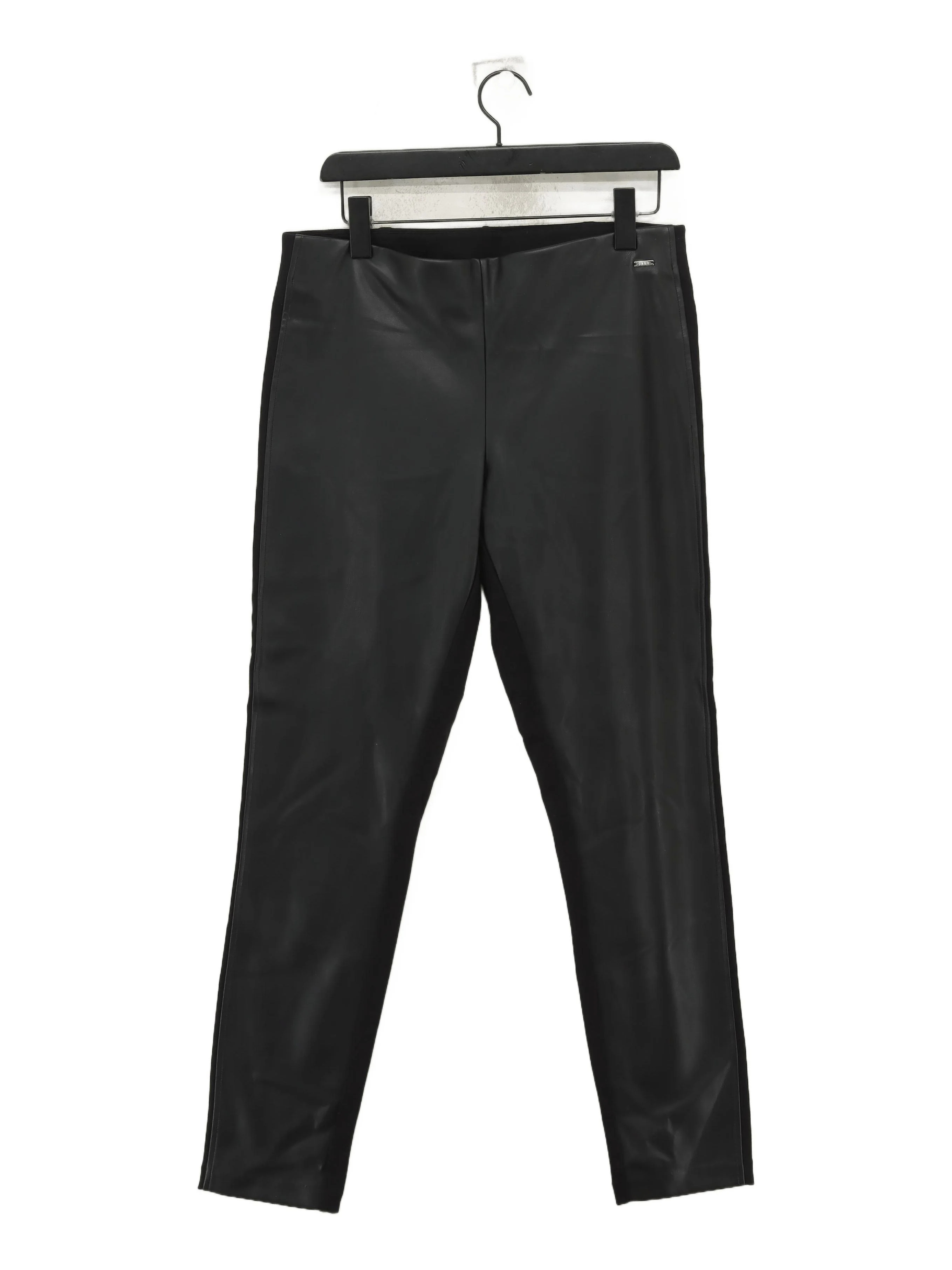 DKNY Women's Trousers M Black Viscose