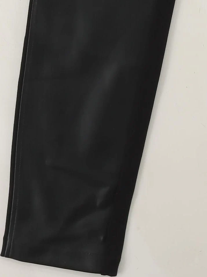 DKNY Women's Trousers M Black Viscose - Image 4