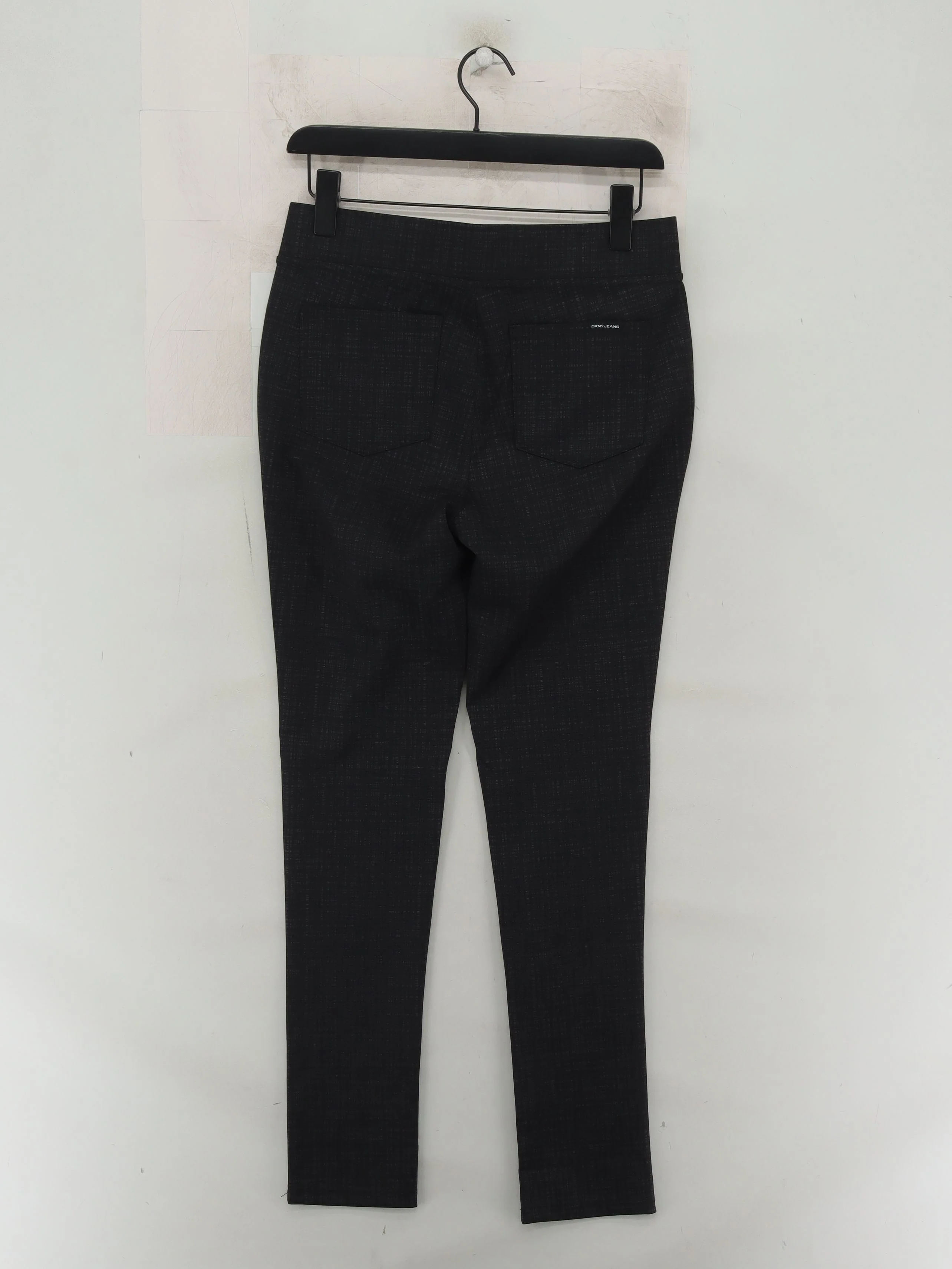 DKNY Women's Trousers S Grey Polyester with Viscose, Elastane Straight Chino - Image 2