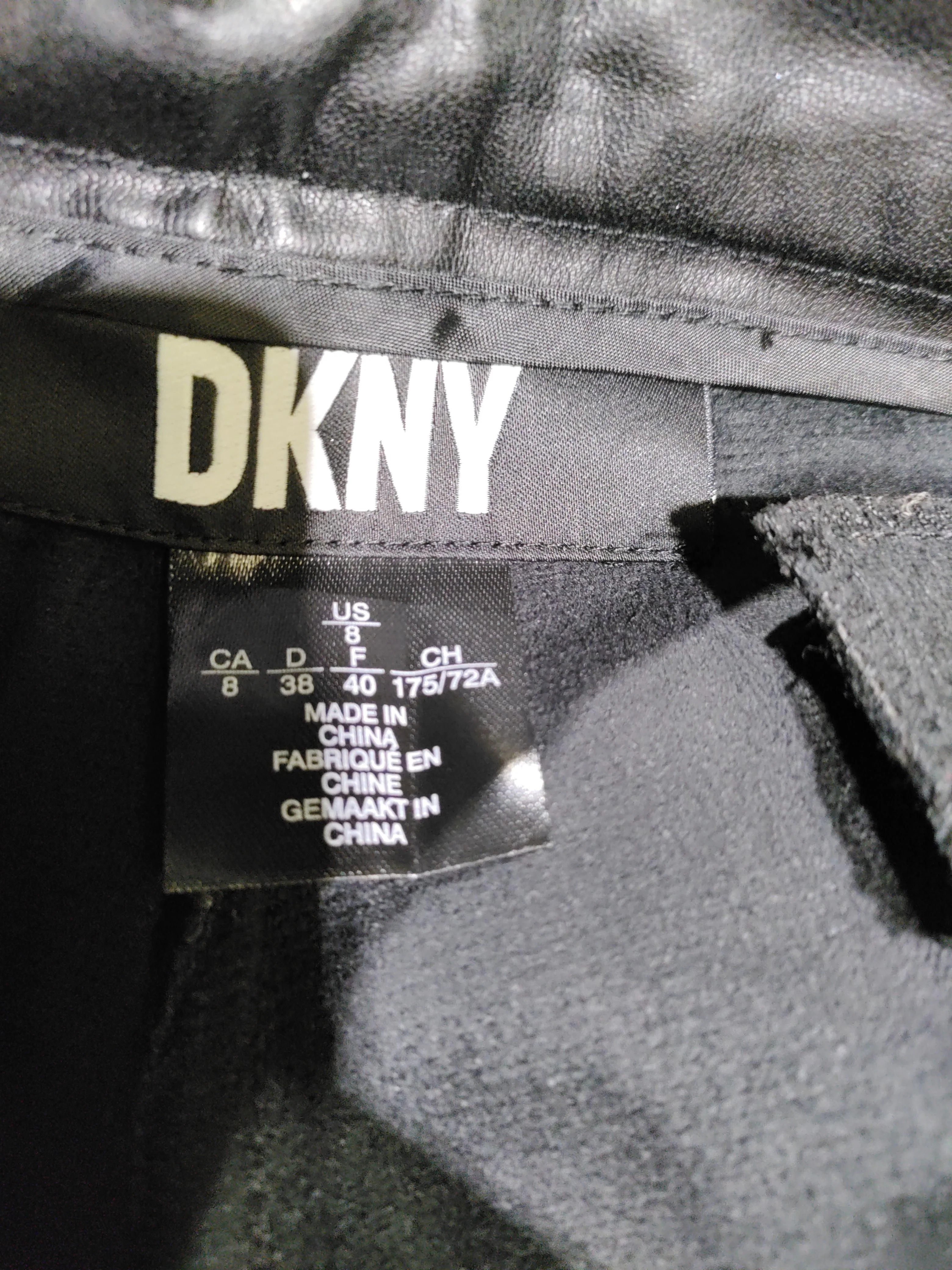 DKNY Women's Trousers UK 8 Black 100% Other Straight Chino - Image 5