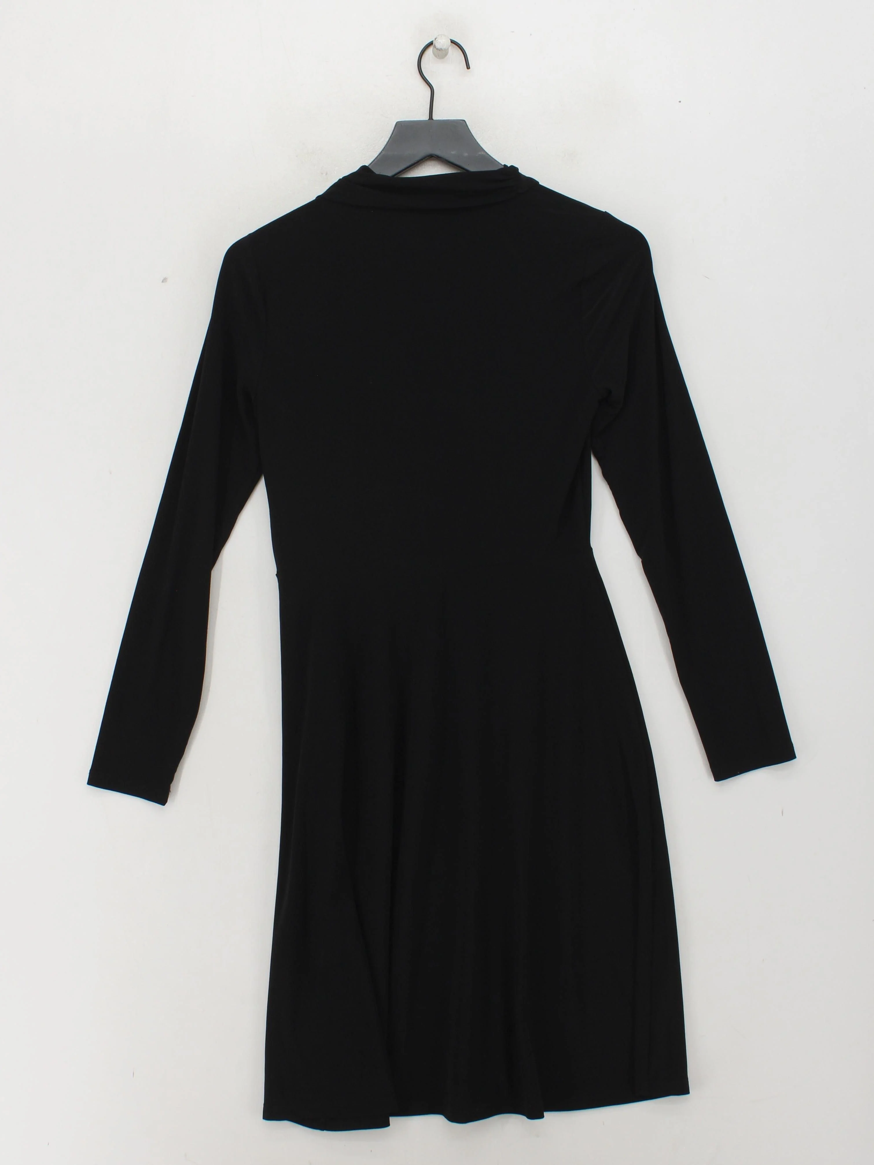 DKNY Wrap Mini Dress in Black - Image 2